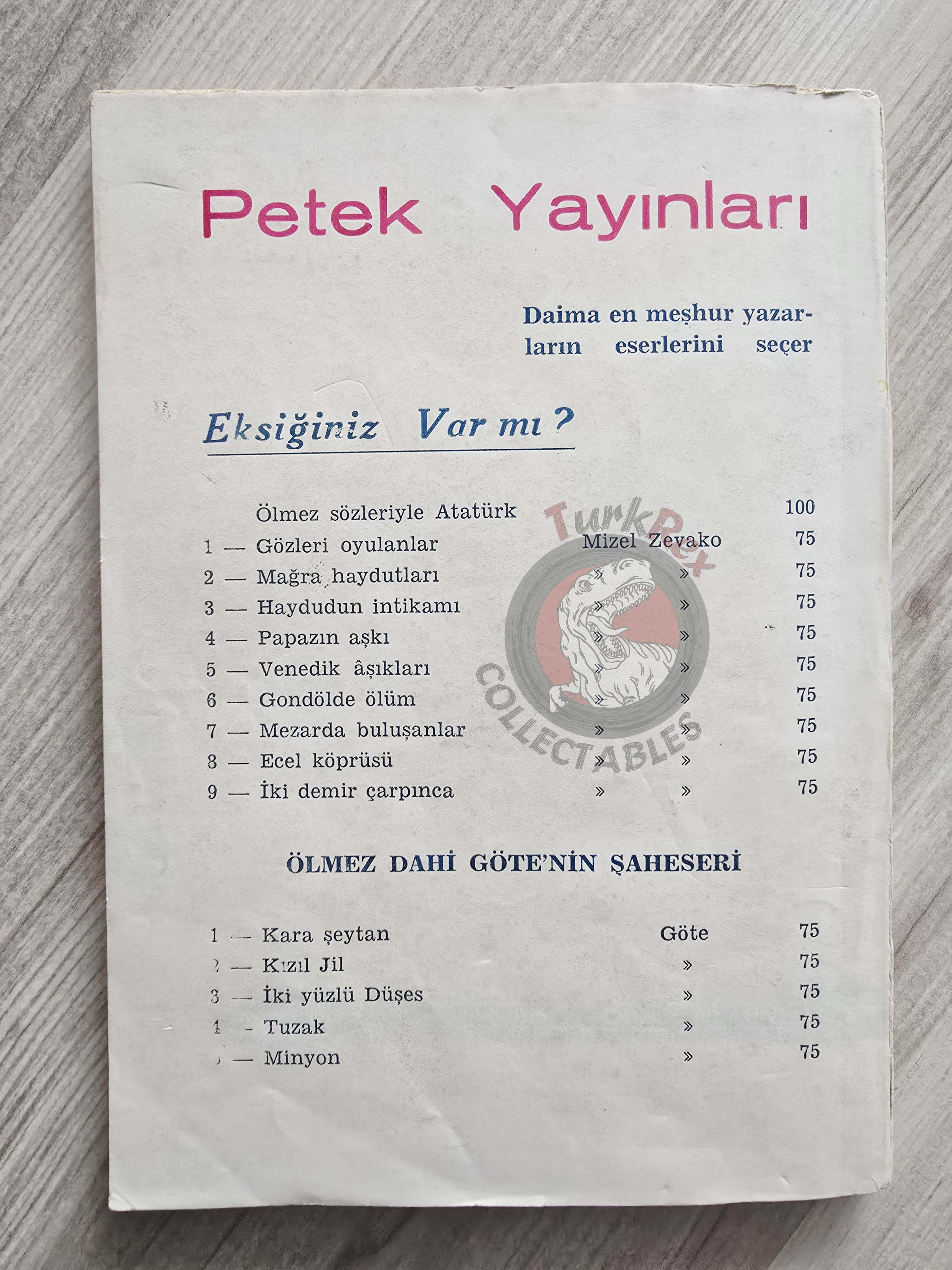 Johann Wolfgang von Goethe – Wilhelm Meister's Apprenticeship 1950s Turkish Book Turkey