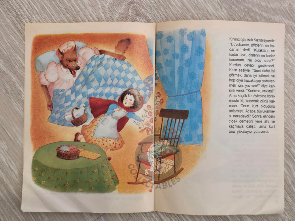 Little Red Riding Hood  – Charles Perrault 1984 Turkish Book Turkey Illustrated Grimm Brothers