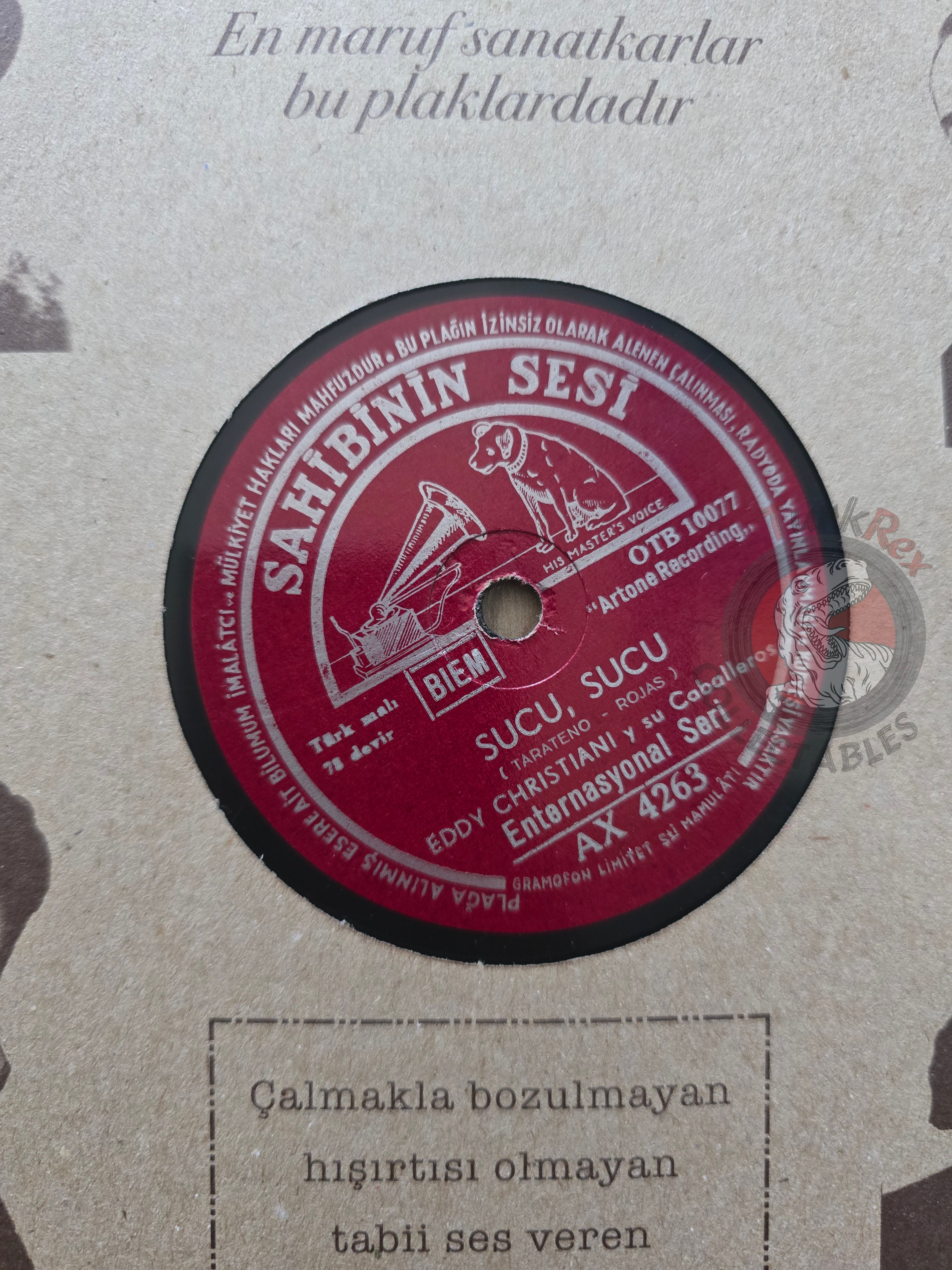 Eddy Christiani Y Su Caballeros – Sucu-Sucu Pressing Shellac Turkey Edition