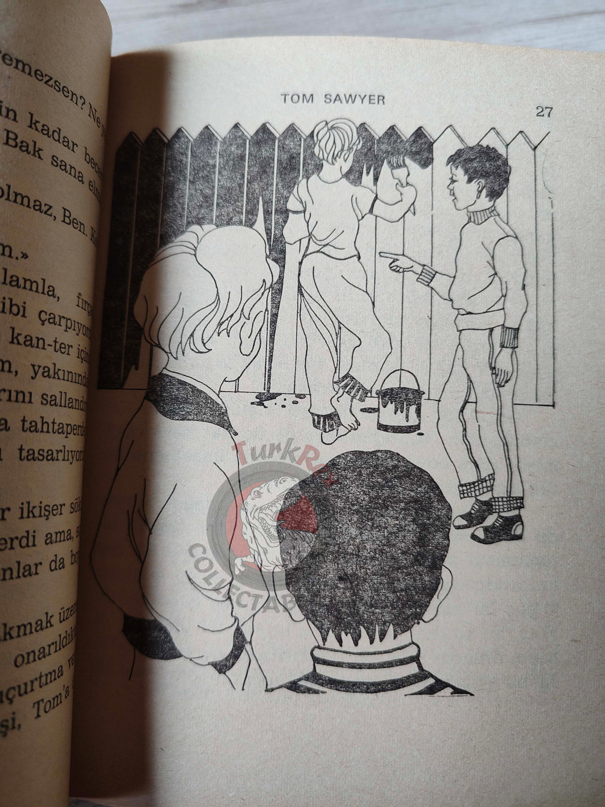 Mark Twain – Tom Sawyer 1975 HC/DJ Turkish Book Turkey Illustrated