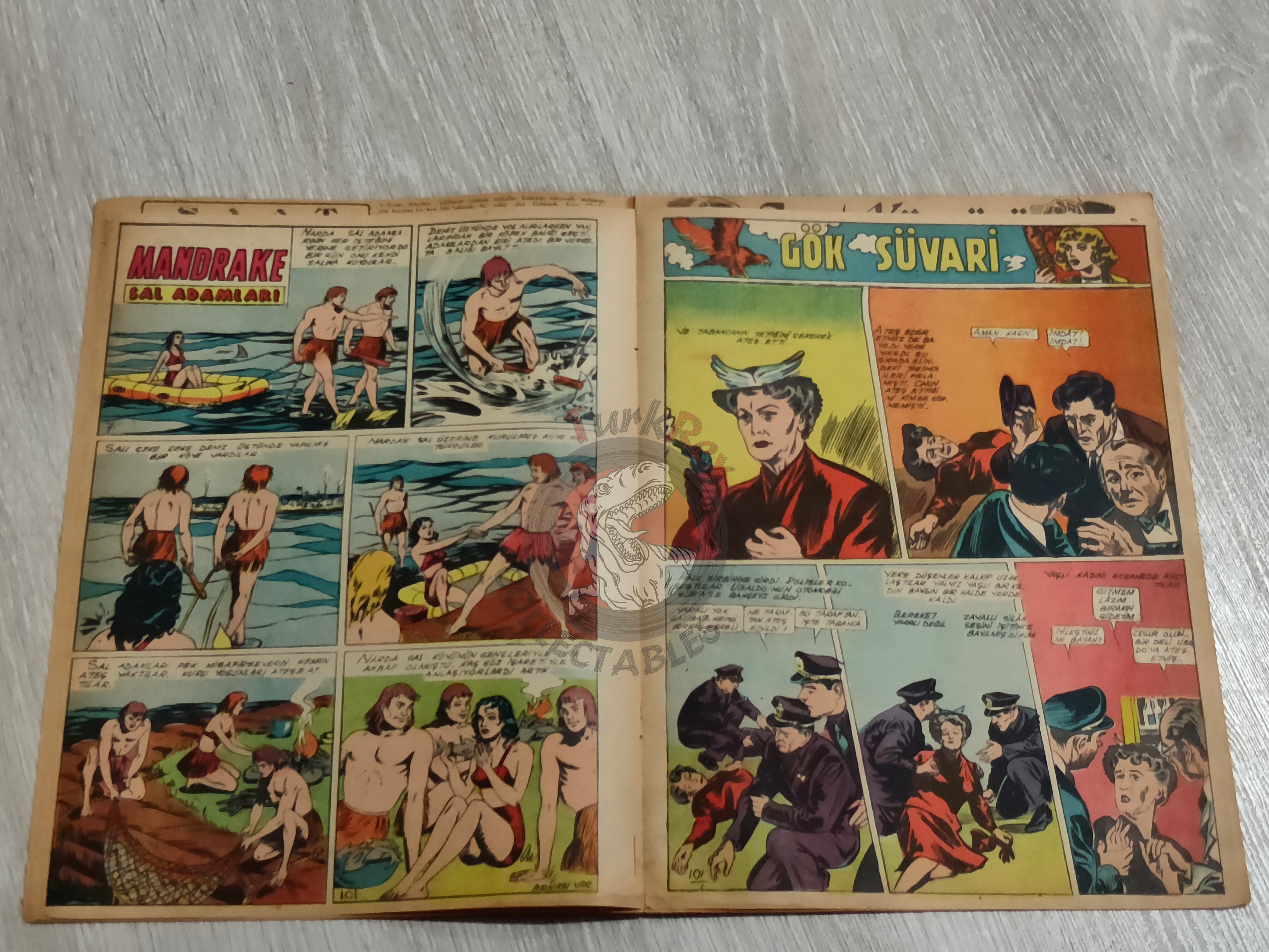Binbir Roman #101 1950 The Count of Monte Cristo - Nat Pinkerton Turkish Comic Mag Turkey