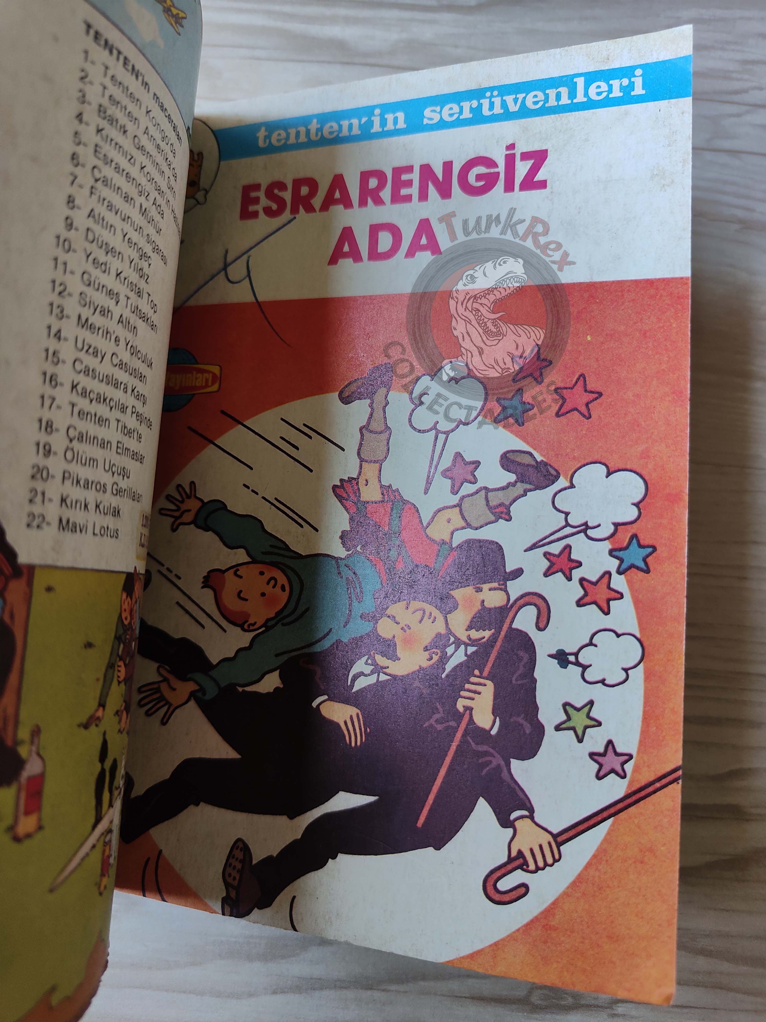 Tintin – King Ottokar’s Sceptre & The Black Island late 1980s Turkish Edition Comic Turkey