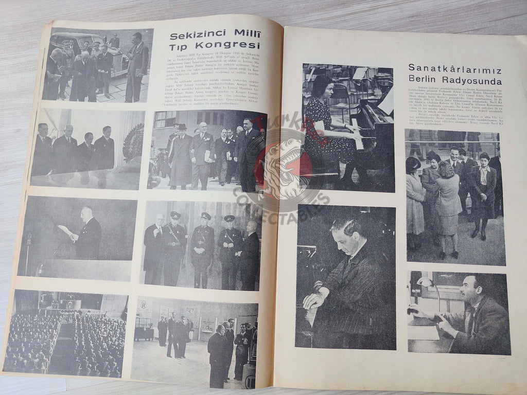 Radyo 1943 İsmet İnönü The 20th Anniversary of the Republic of Turkey Turkish Magazine WW2 World War Two