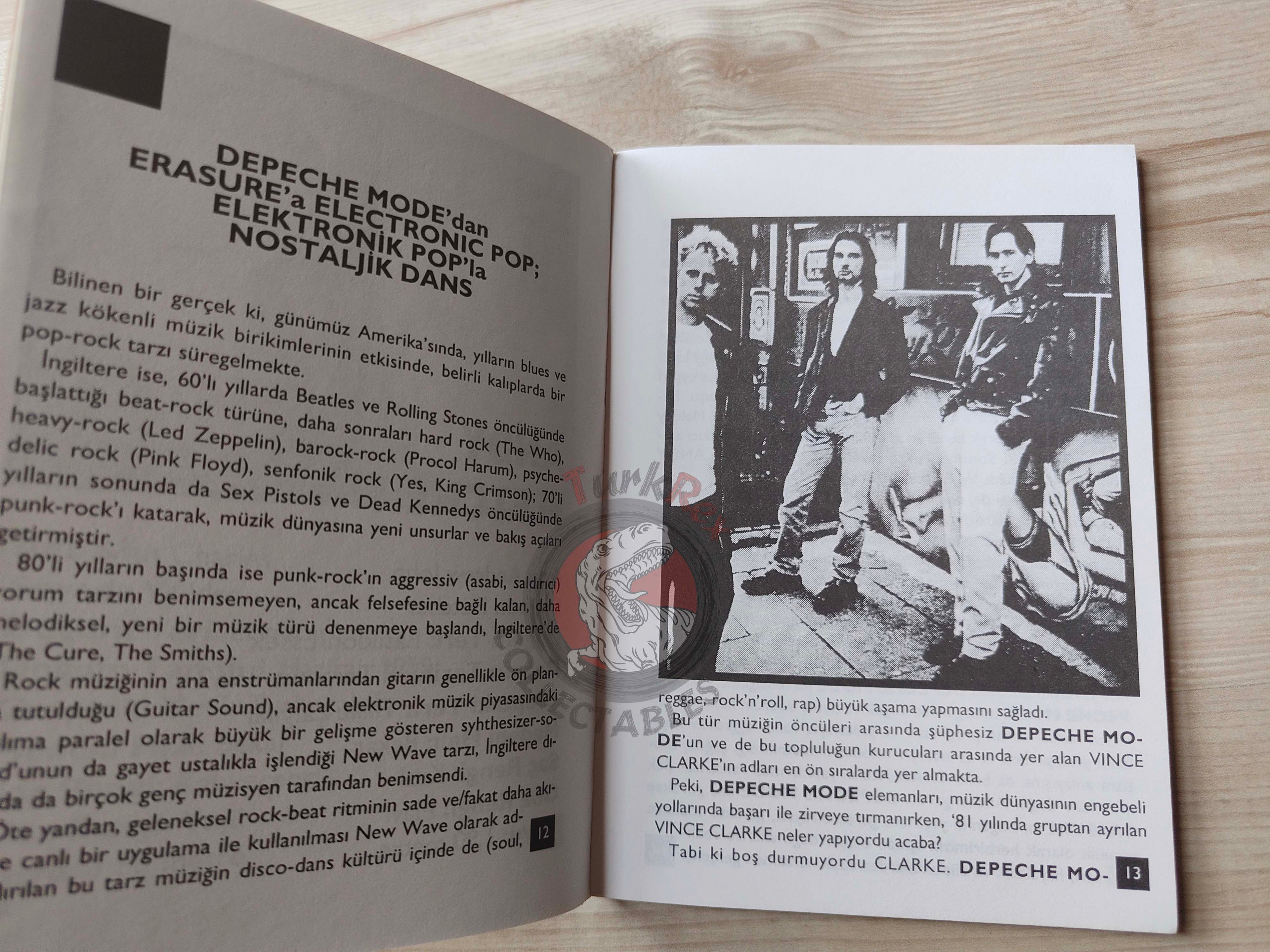 Depeche Mode Biography Book 1995 1st by Turkish Writer Book Turkey