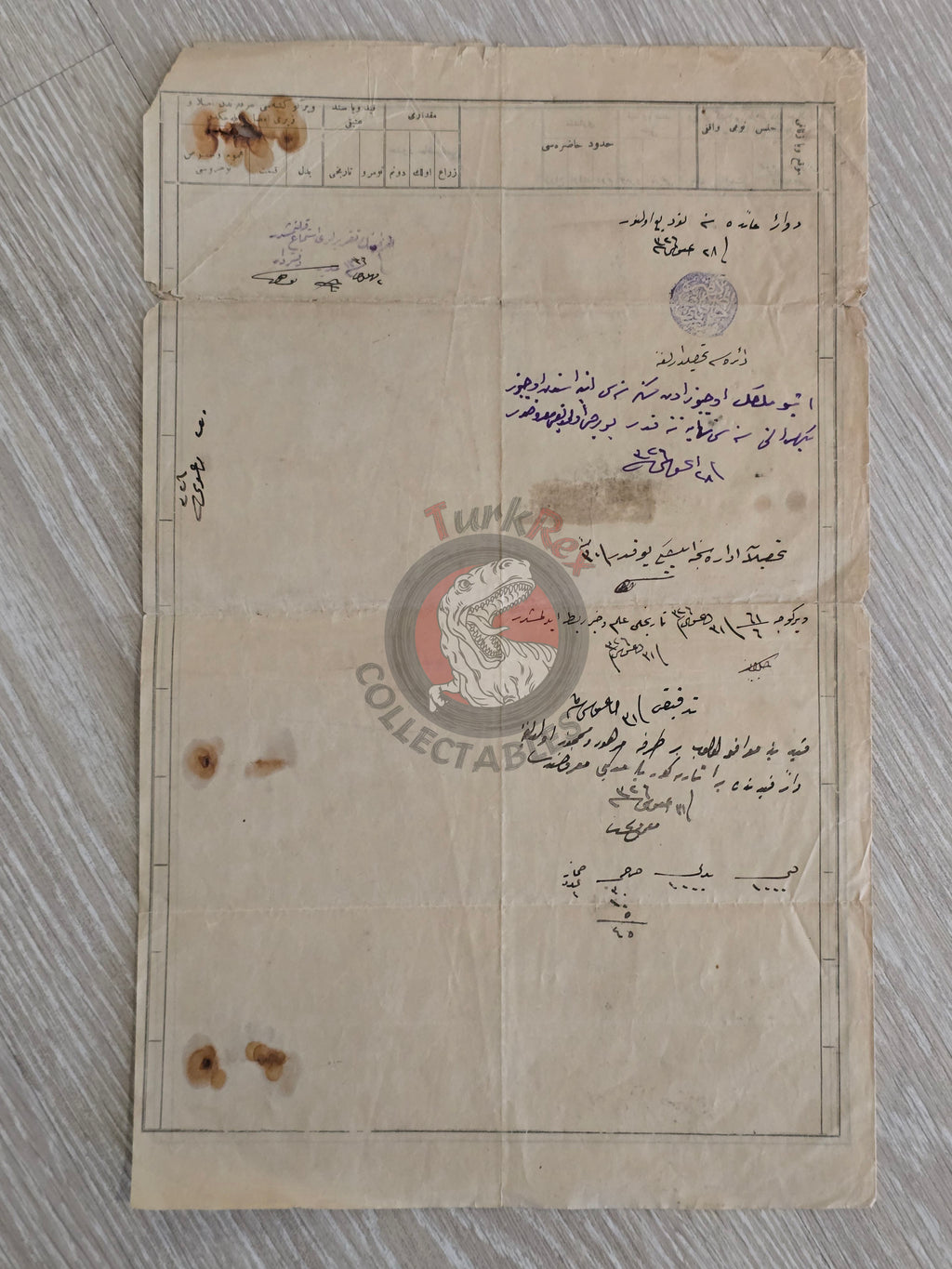 Ottoman 1910 Land Deed Field in Adana Title Armenian Greek Citizens Armenia Greece