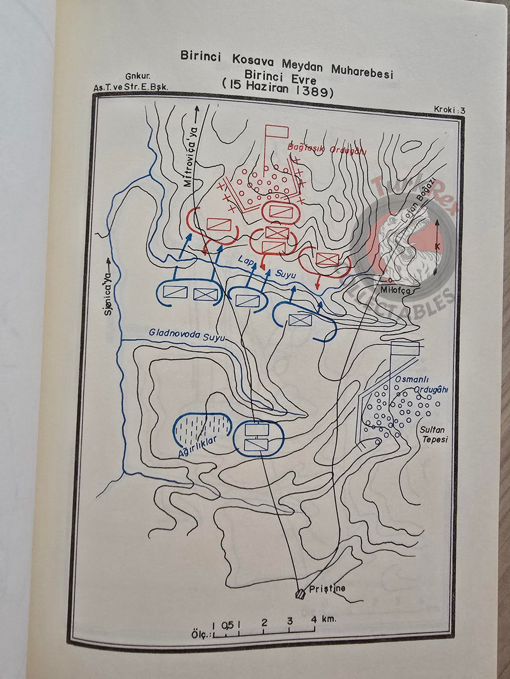 First Battle of Kosovo 1389 1980 Turkish Book Military Ottoman Empire Maps Sultan Murad I