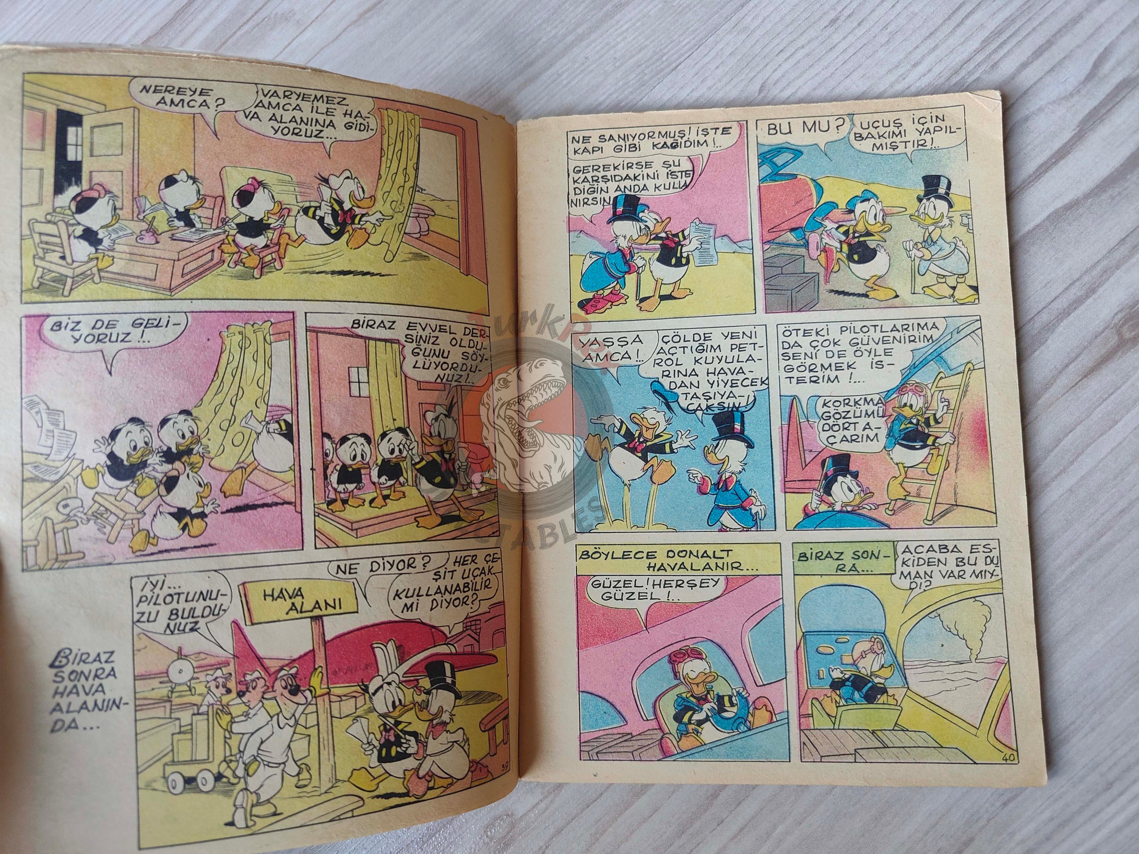 Mickey Mouse Mag #10 1970 Turkish Comic Turkey Walt Disney Donald Duck