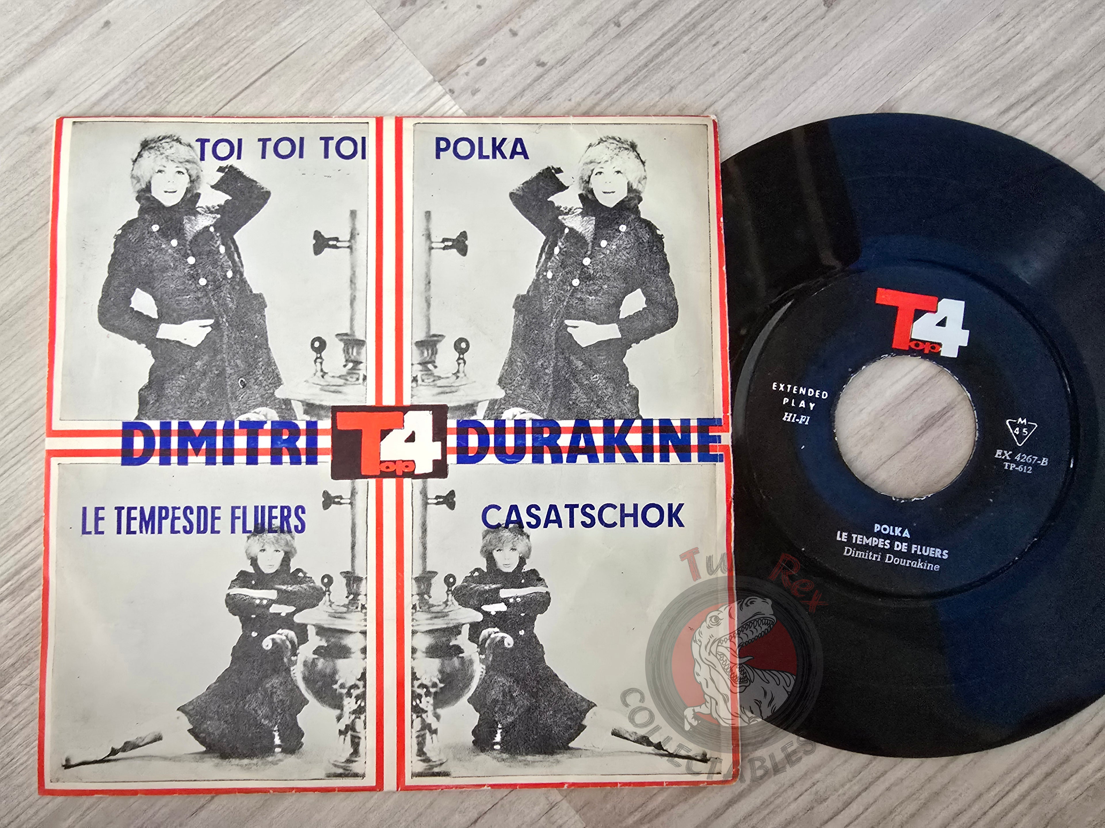 Dimitri Dourakine – Toi Toi Toi / Polka 7" Iran Pressing Vinyl Iranian Edition