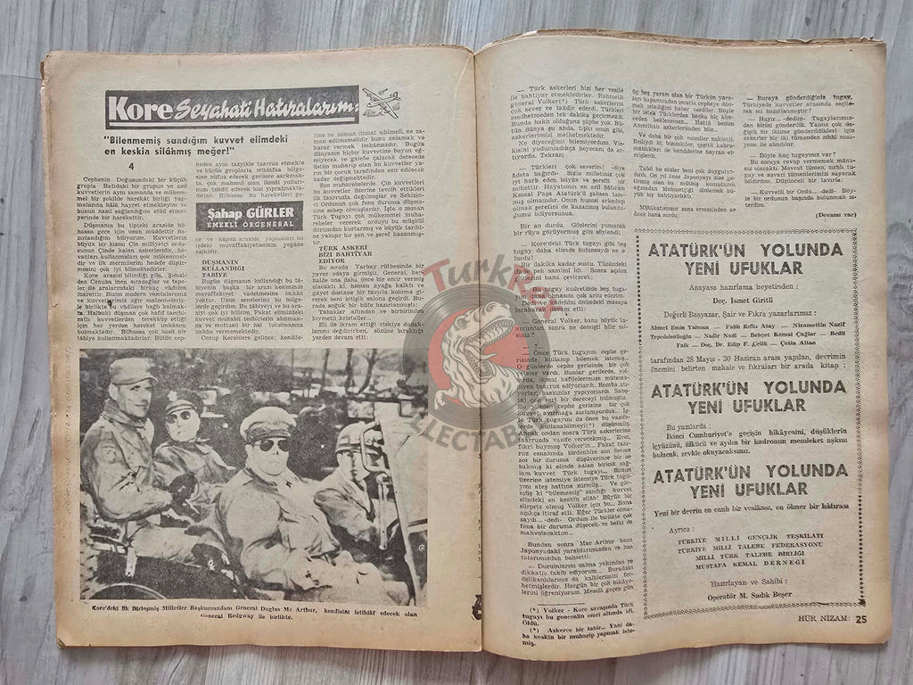 Hür Nizam 1960 Cyprus Makarios III Turkish Magazine Turkey Soraya Esfandiary-Bakhtiary Iran Pahlavi
