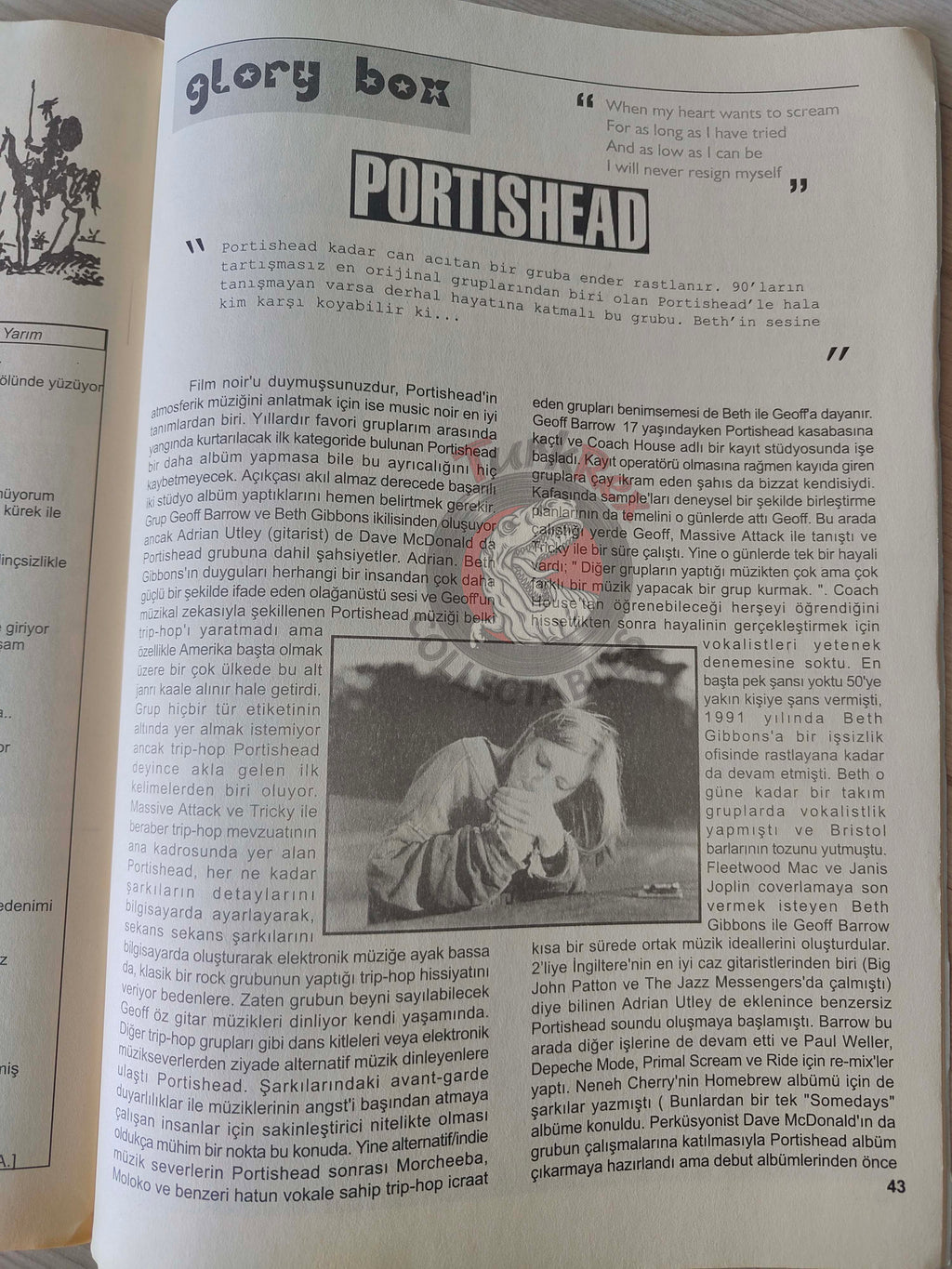 Lull 2002 Beth Gibbons and The Strokes Turkish Mag Turkey Portishead Radiohead Suede