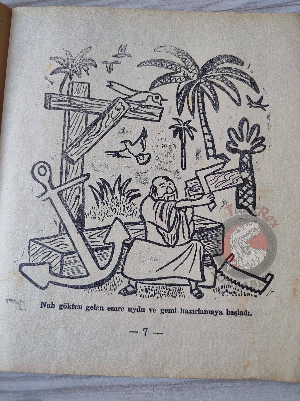 Noah’s Ark Genesis 1960s Turkish Book Turkey Illustrated Thumbelina