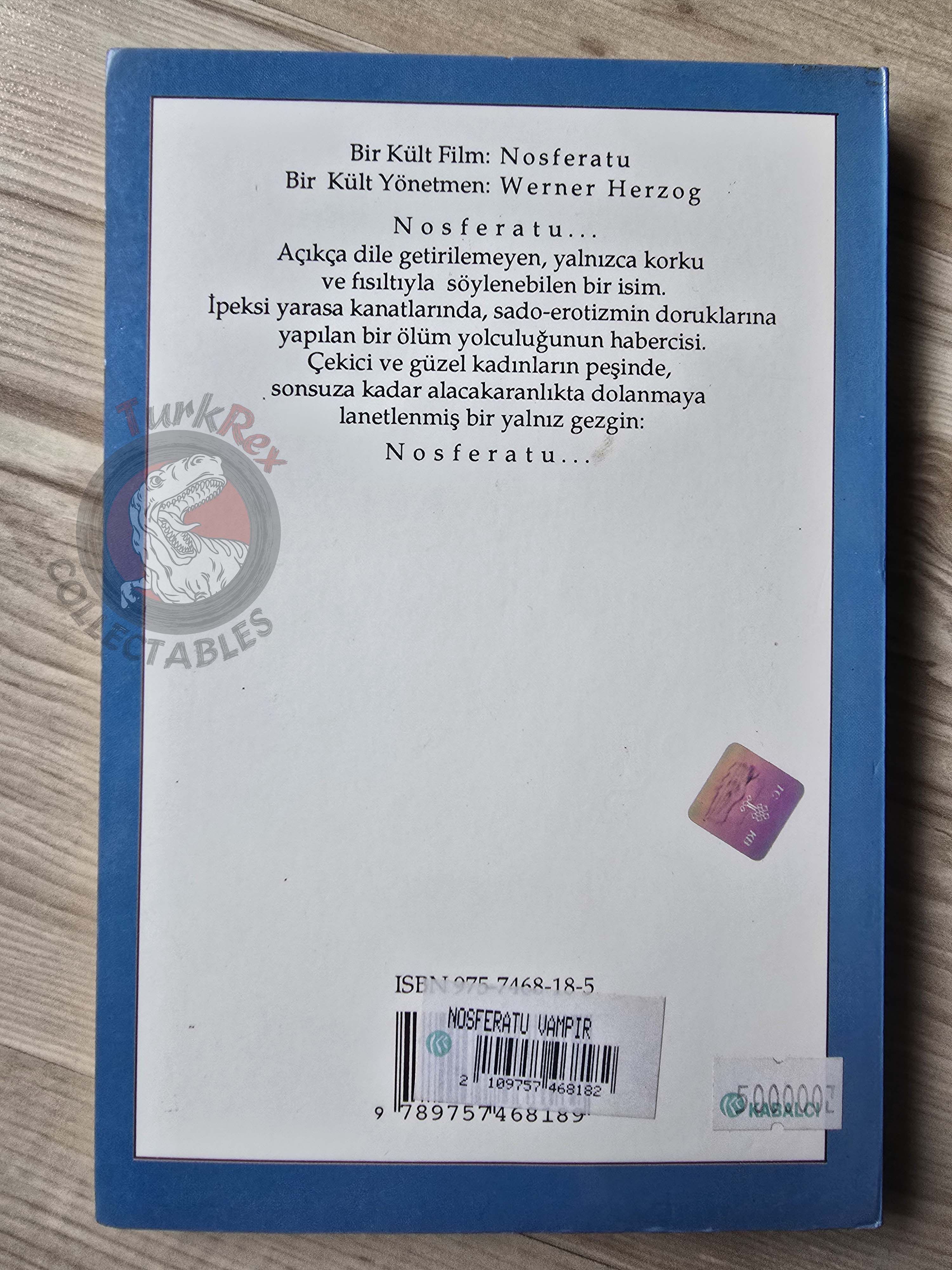 Paul Monette – Nosferatu: The Vampyre 1993 Turkish Book Turkey