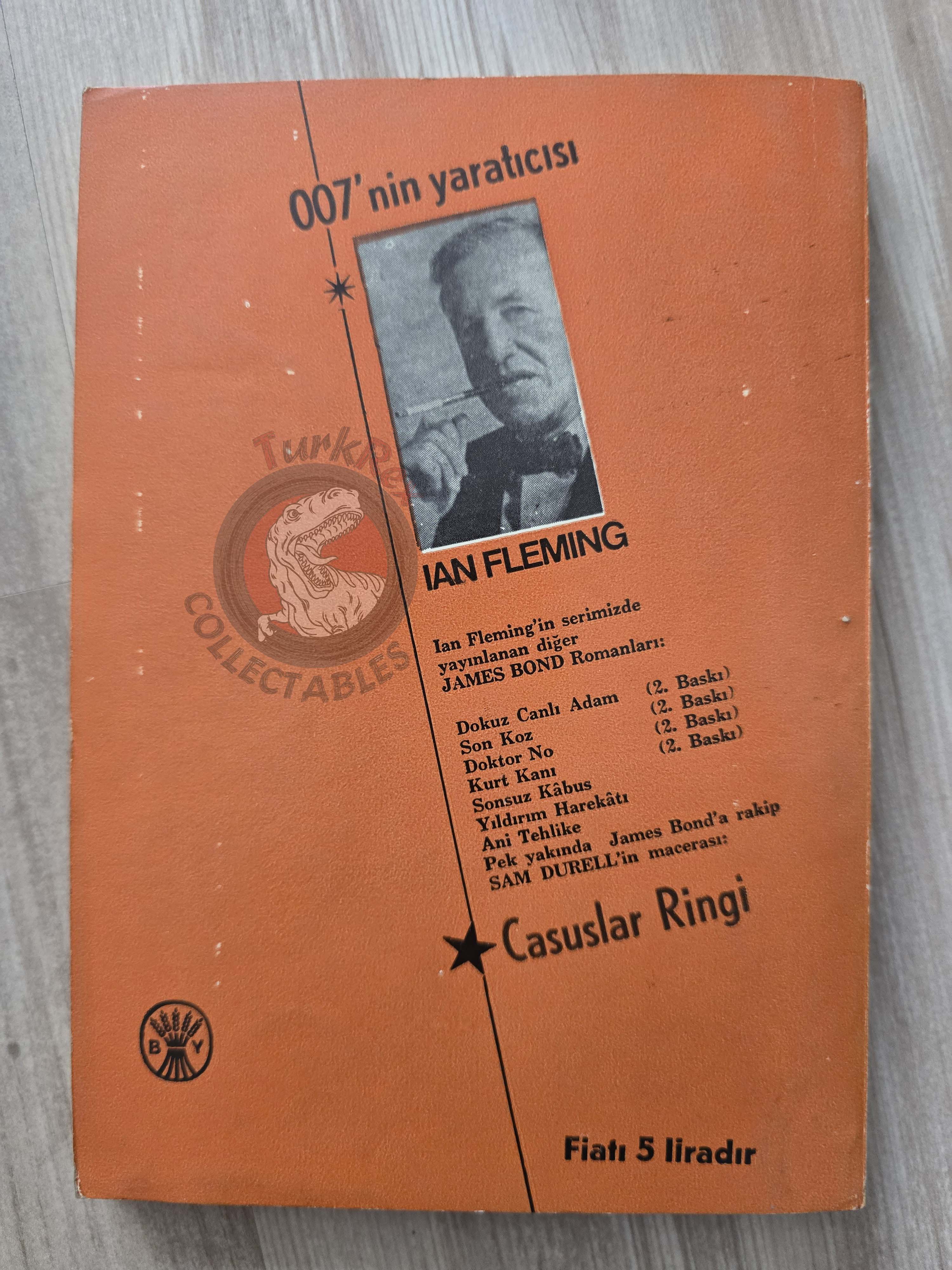 James Bond - The Man with the Golden Gun 1966 1st Turkish Book Turkey Ian Fleming