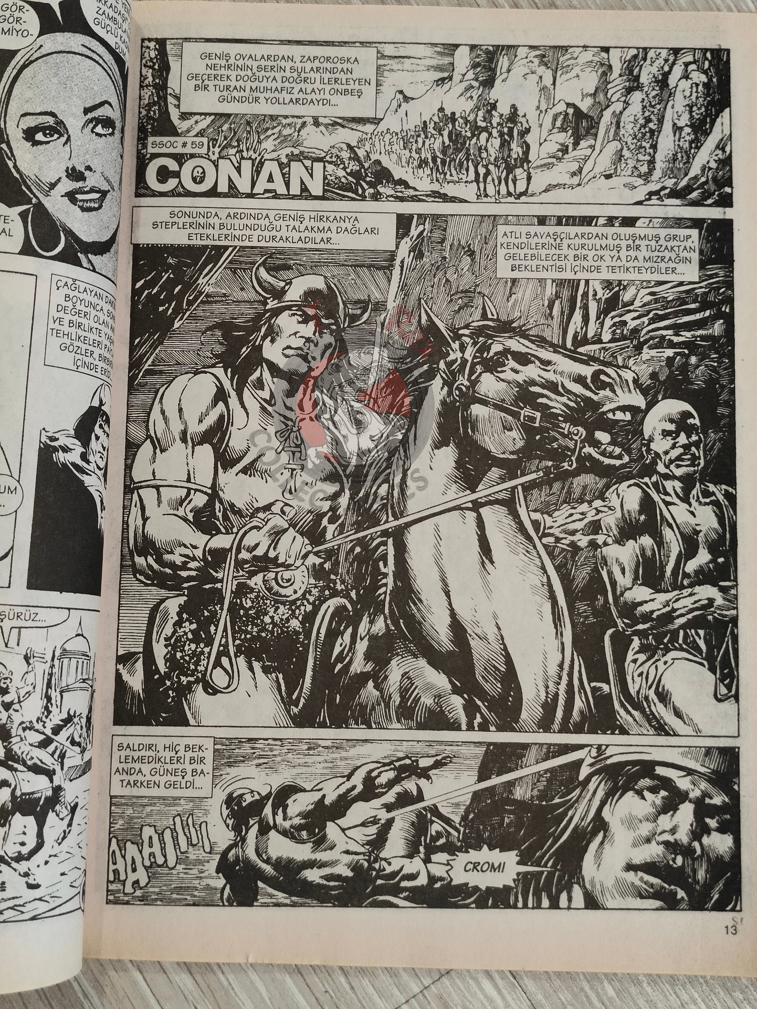 Conan #33 The Savage Sword of Conan #59 #60 Turkish Comic Turkey