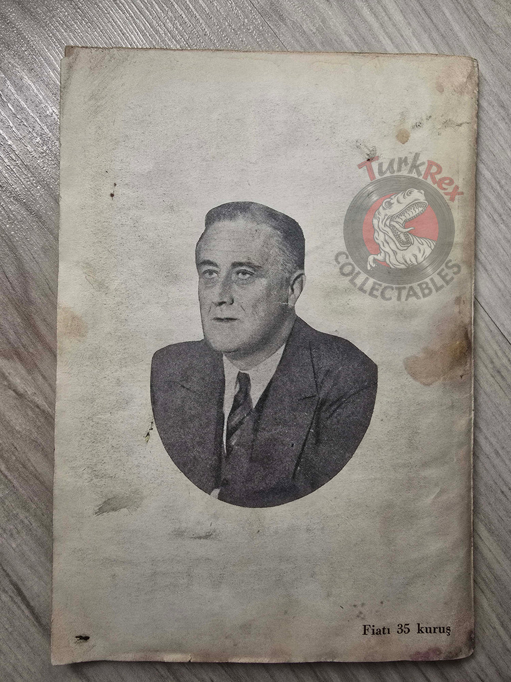 Famous Men of the War Vol 6 1943 Franklin D. Roosevelt Turkish Book Turkey WW2 World Two