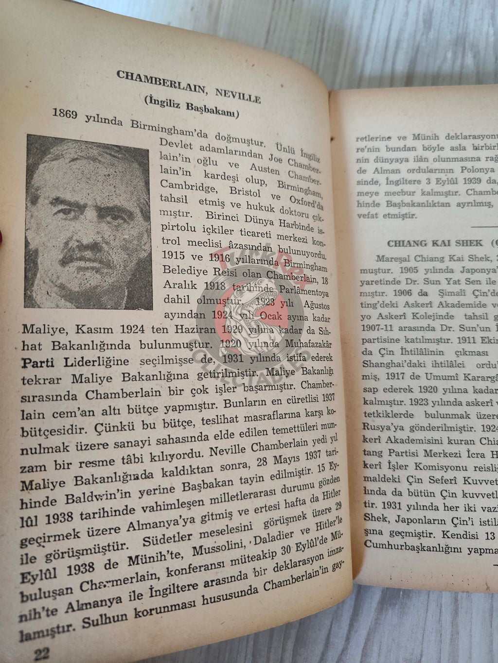 Famous Figures of the Second World War 1945 Turkish Bio Book Turkey WW2 Two