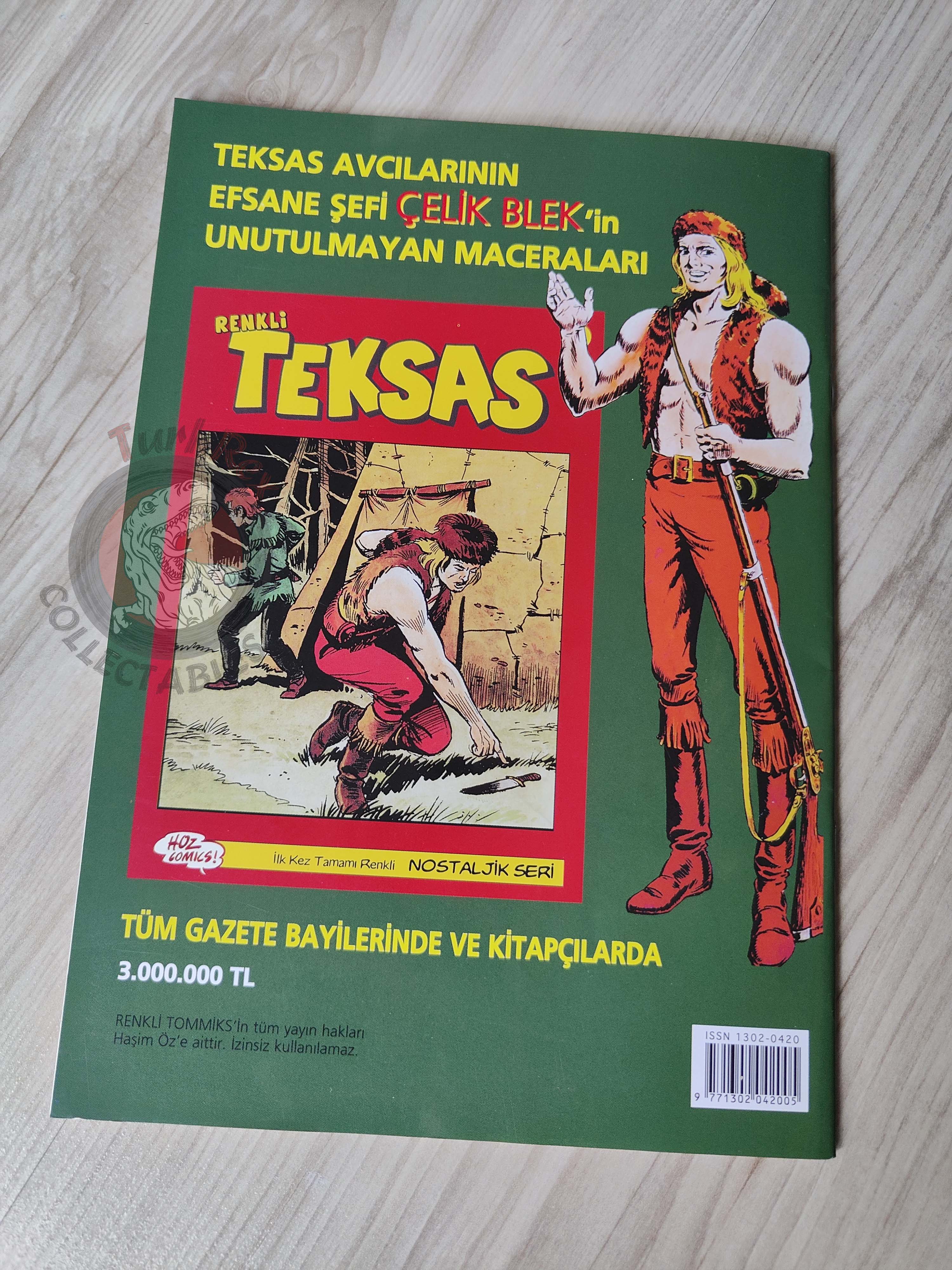 Capitan Miki #1 Il Ranger del Nevada Turkish Comic Turkey EsseGesse Colored