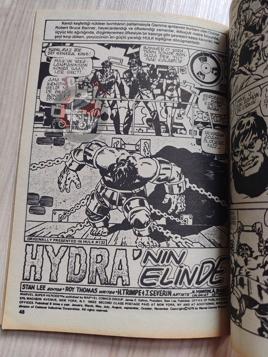 Hulk #5 1987 Turkish Comic Turkey cover #22 #132