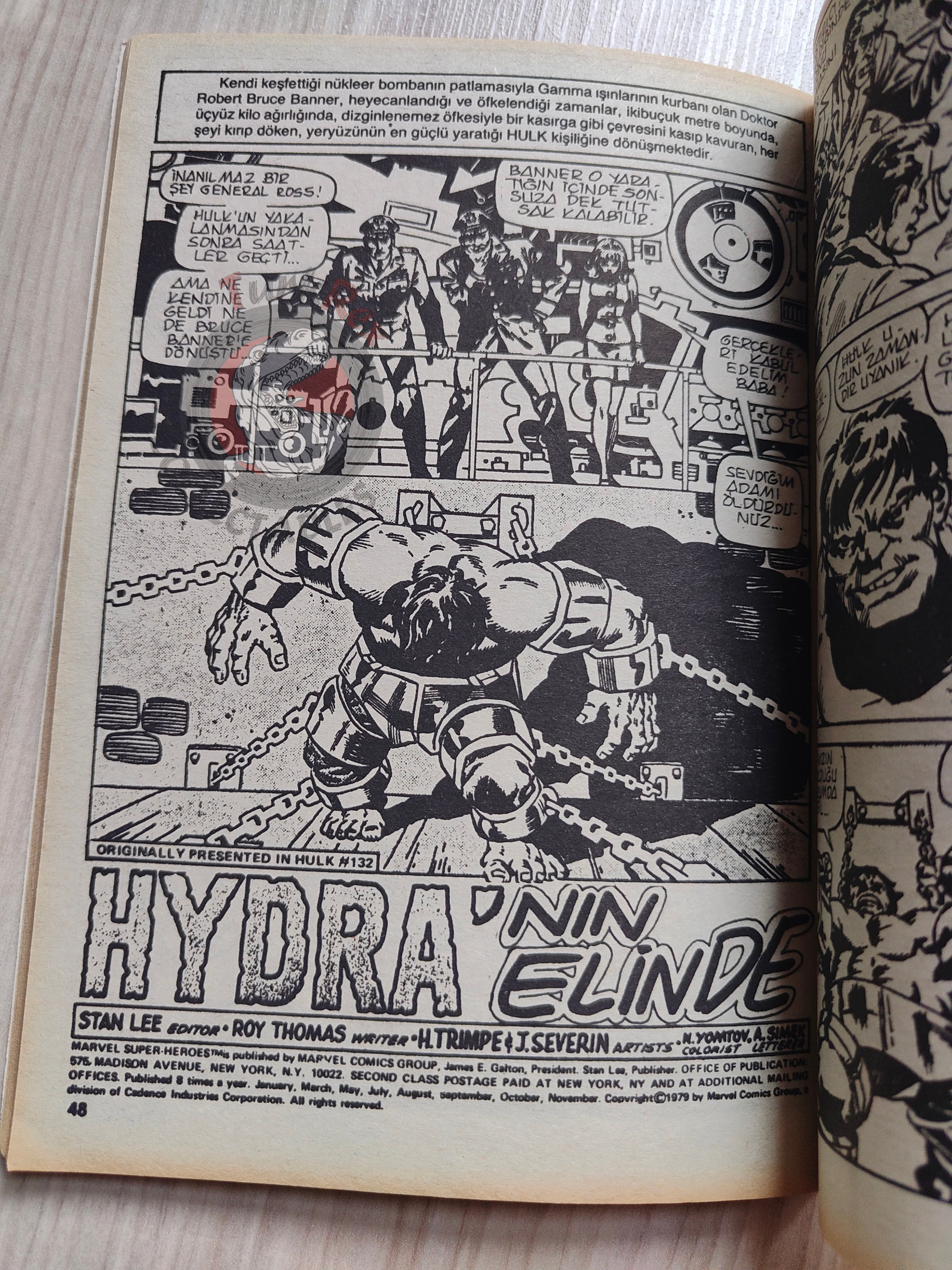 Hulk #5 1987 Turkish Comic Turkey cover #22 #132