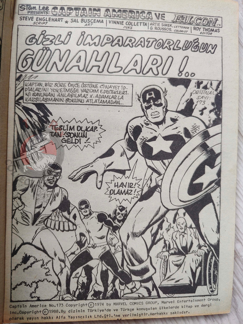Captain America – Volume 3 1989 Turkish Comic Turkey Thor