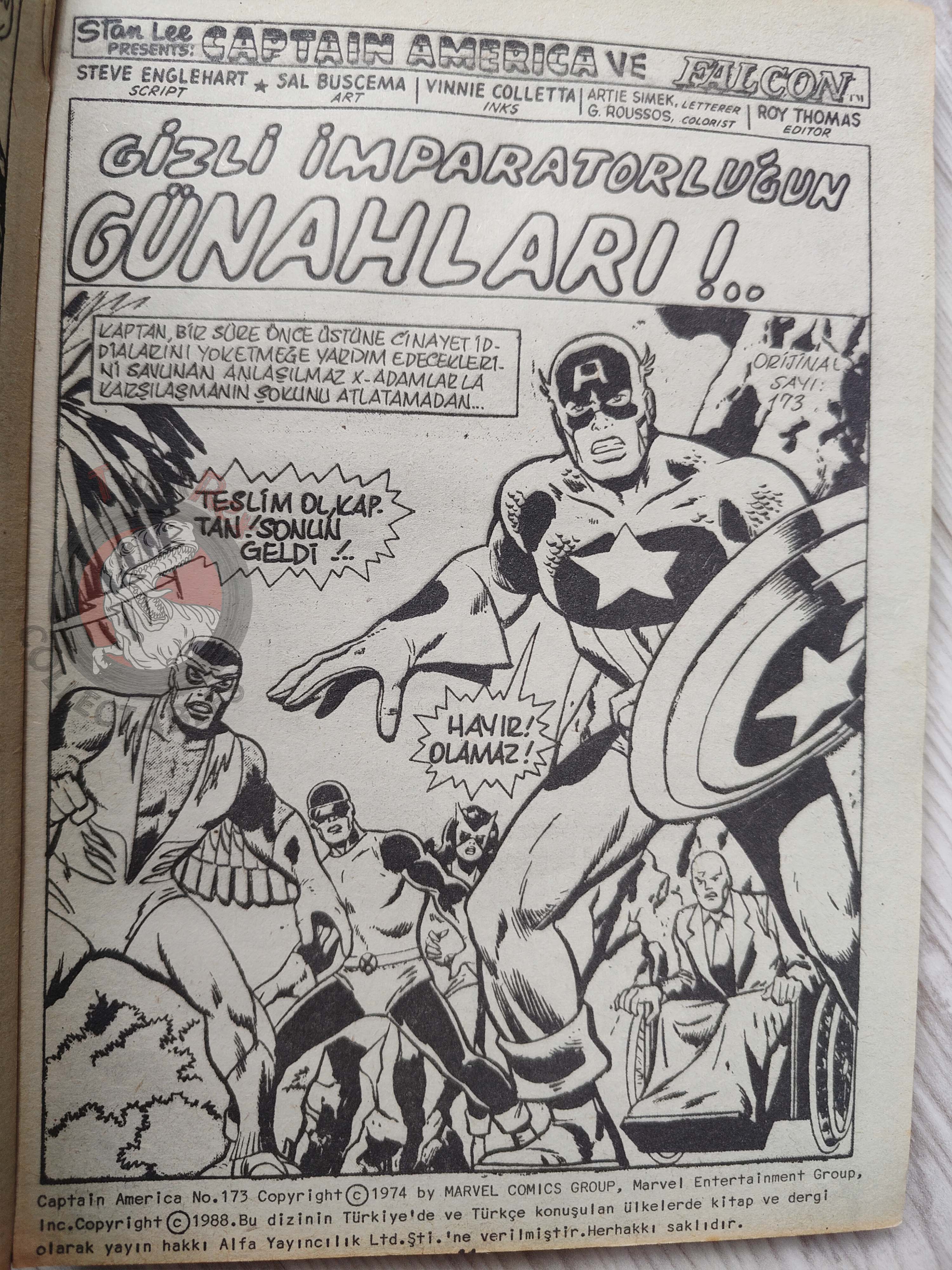 Captain America – Volume 3 1989 Turkish Comic Turkey Thor