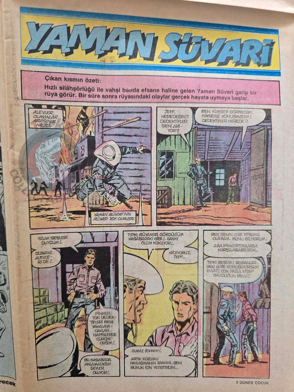 Güneş Çocuk #9 1989 Rawhide Kid, Candy Candy, Pink Panther Turkish Comic Turkey