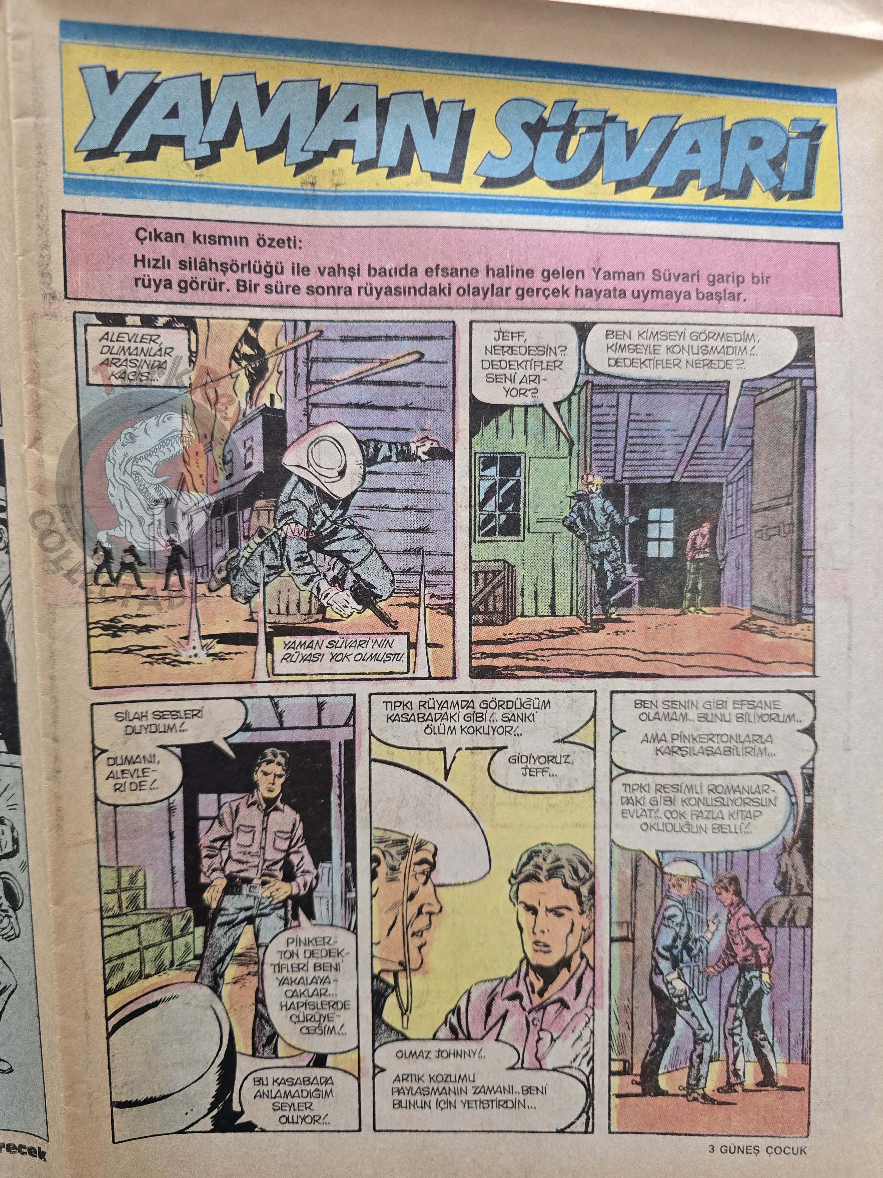 Güneş Çocuk #9 1989 Rawhide Kid, Candy Candy, Pink Panther Turkish Comic Turkey