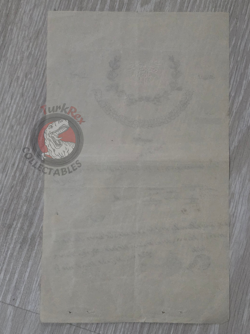 Ottoman Official Payment Deed Salary 1911 Muslim Citizen Çankırı Empire