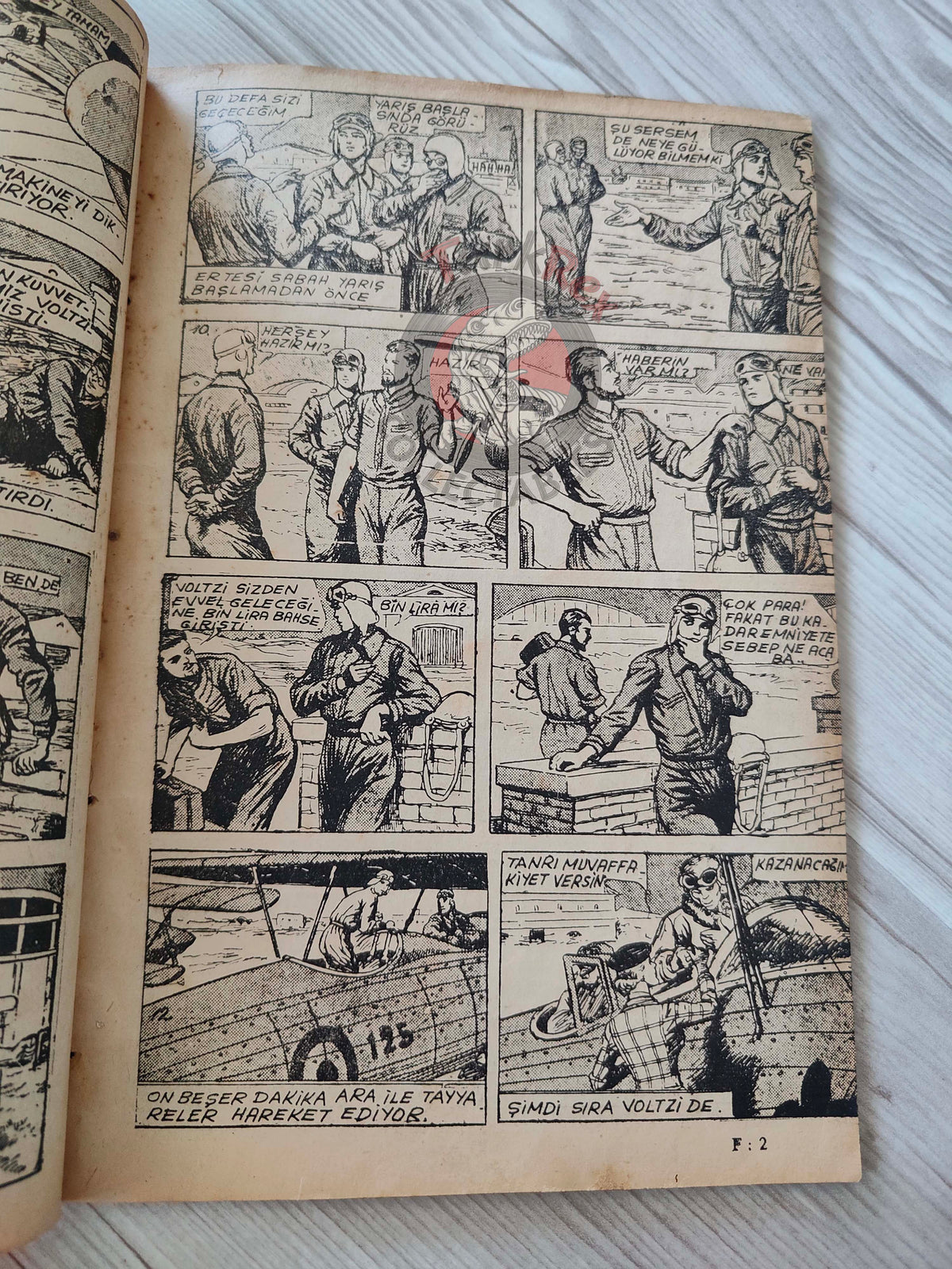 1001 Roman 1941 Red Eagles Turkish Comic Mag Turkey