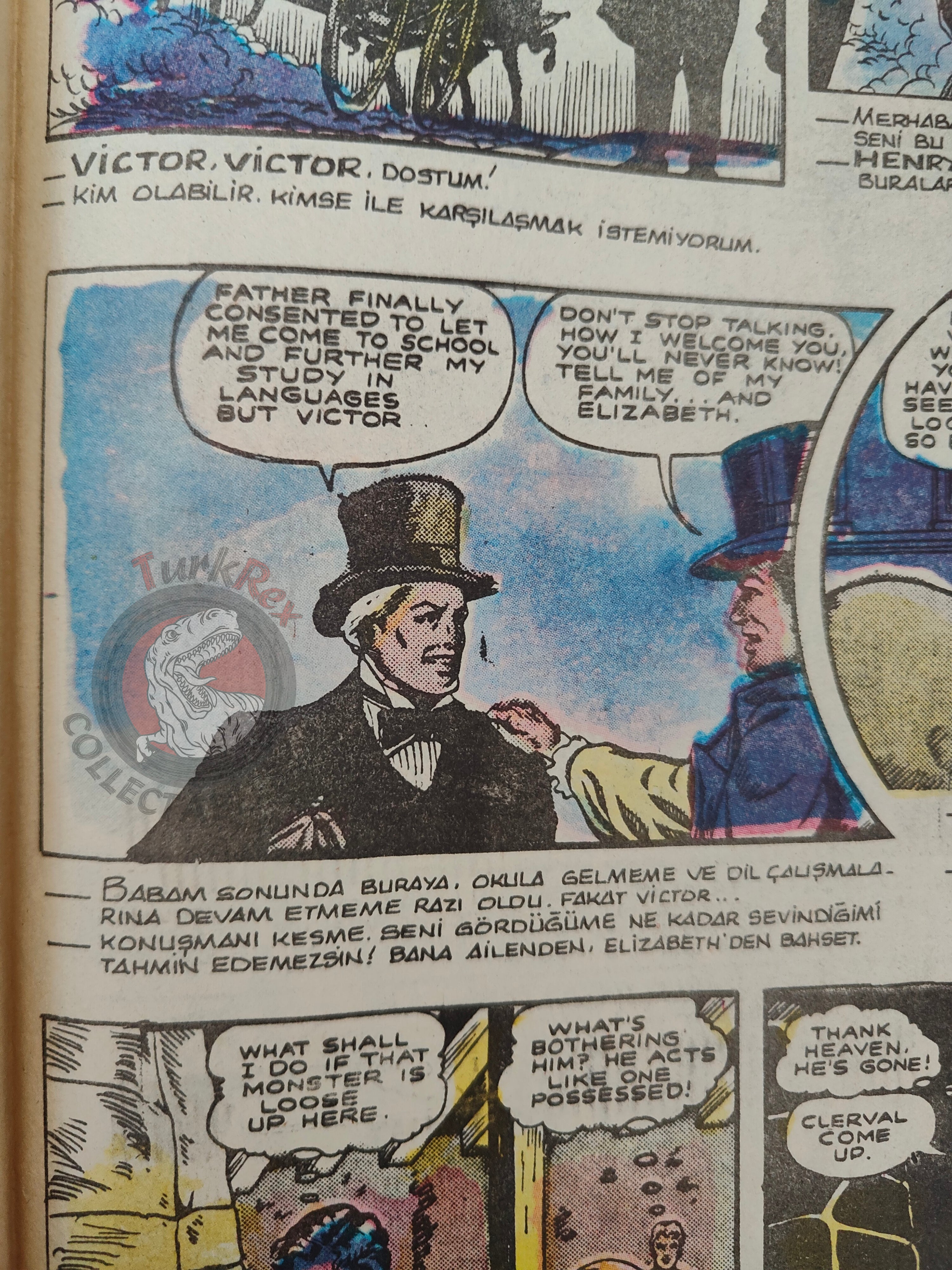 Frankenstein  – Mary Shelley Turkish Comic Turkey Classics Illustrated