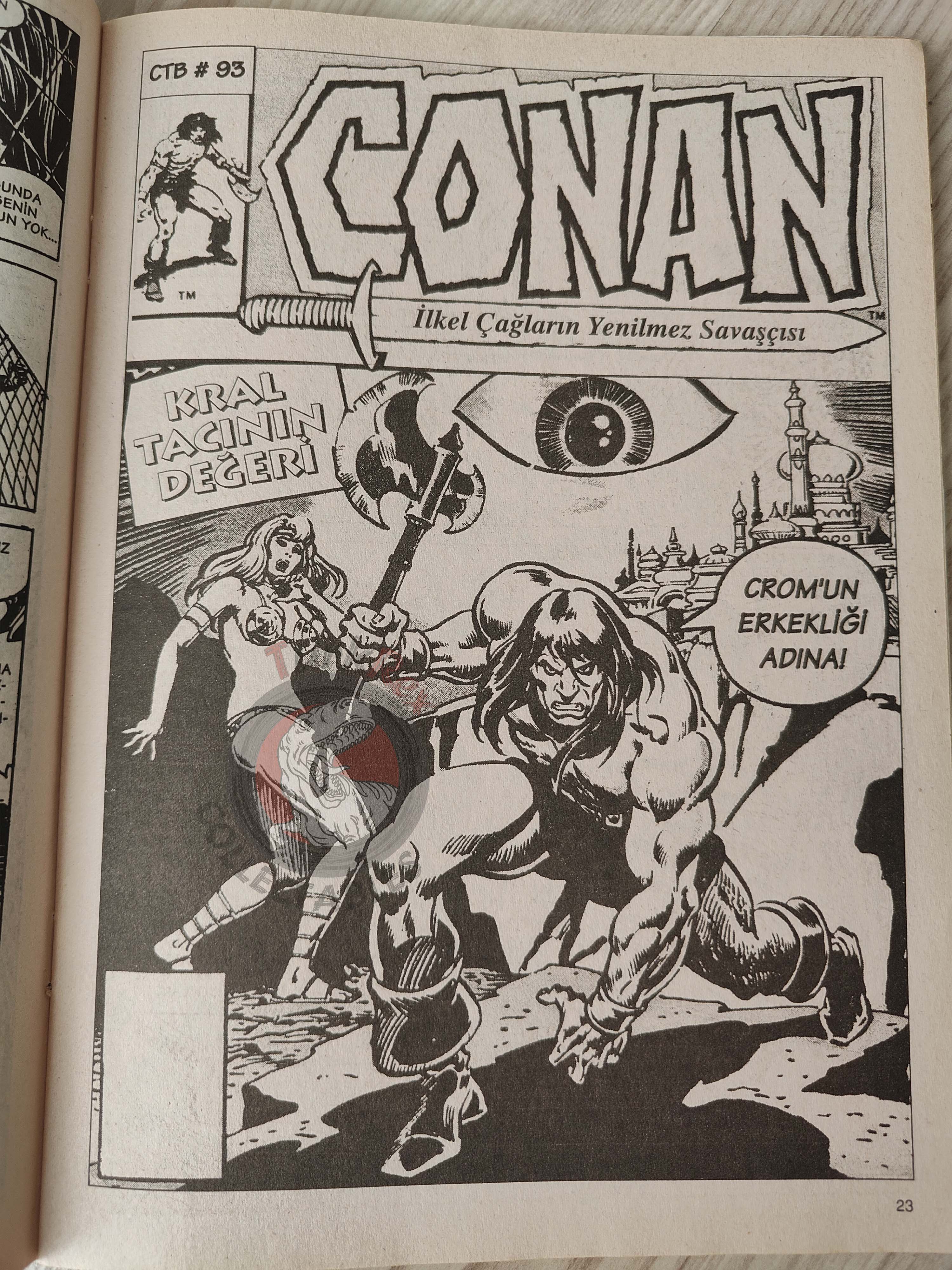 Conan The Barbarian #10 2001 Turkish Comic Turkey #92 #93 #94 #95