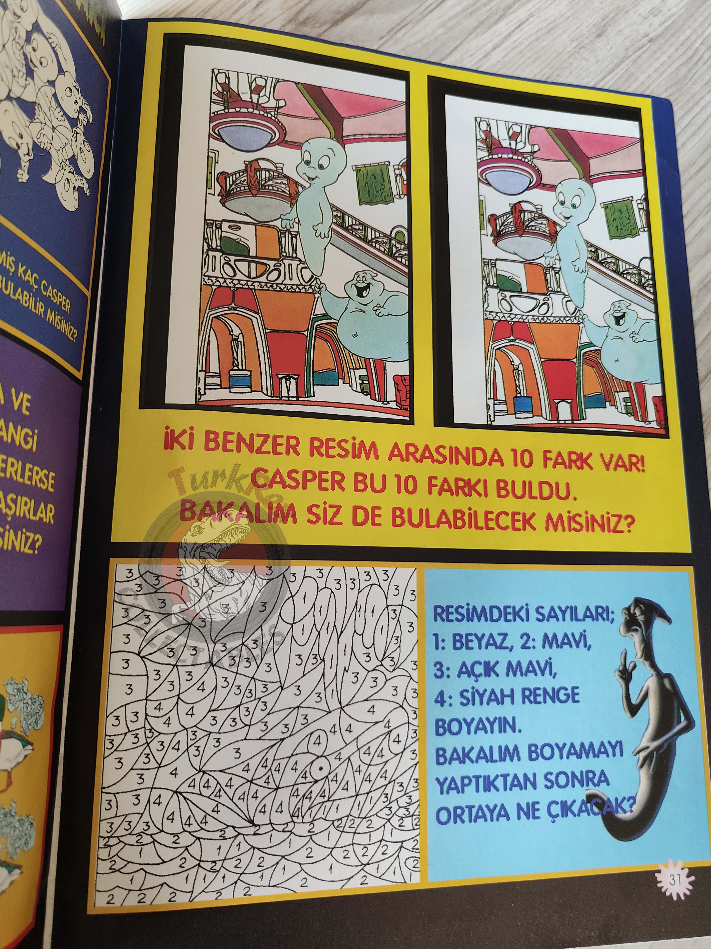 Casper the Friendly Ghost Magazine – Issue #16 1996 Turkish Comic Turkey Wendy