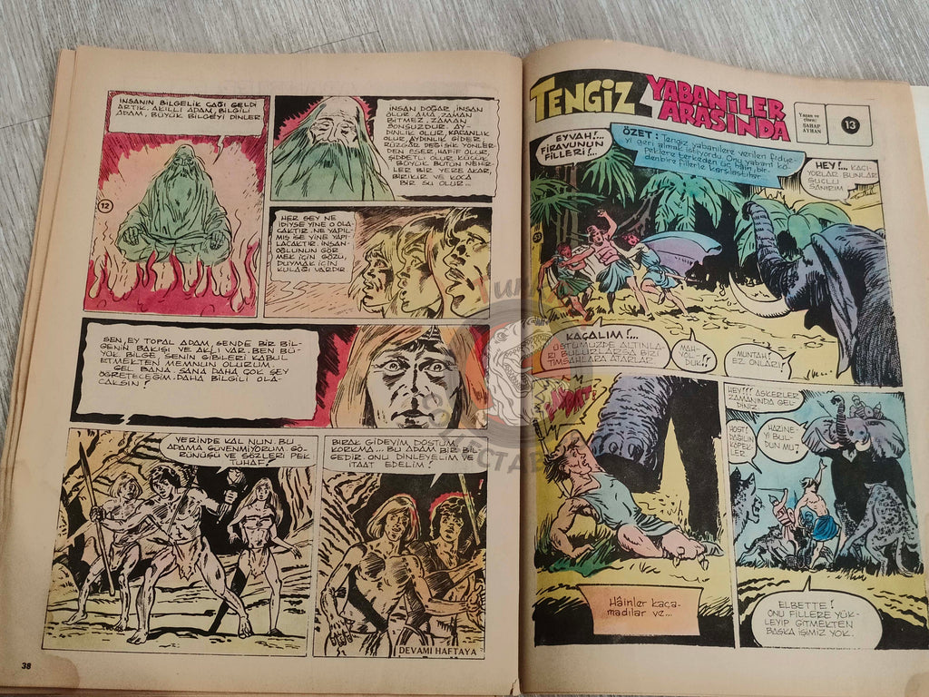 Tercüman Çocuk #43 1982 Turkish Comic Turkey Superman Star Wars #29 The Flintstones Tounga Cubitus