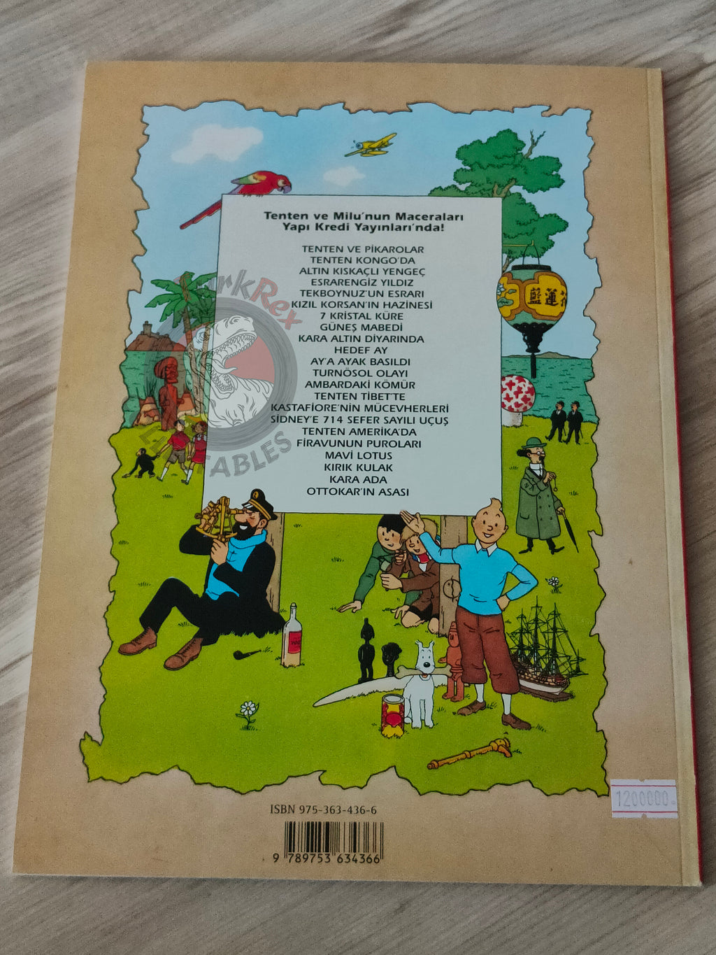Tintin – Land of Black Gold 1998 Turkish Edition Comic Turkey 2nd YKY