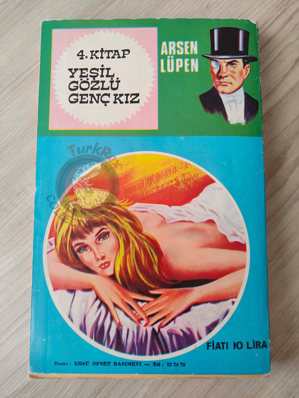 Arsène Lupin #3 La Femme aux deux sourires 1972 Turkish Book Turkey Maurice Leblanc