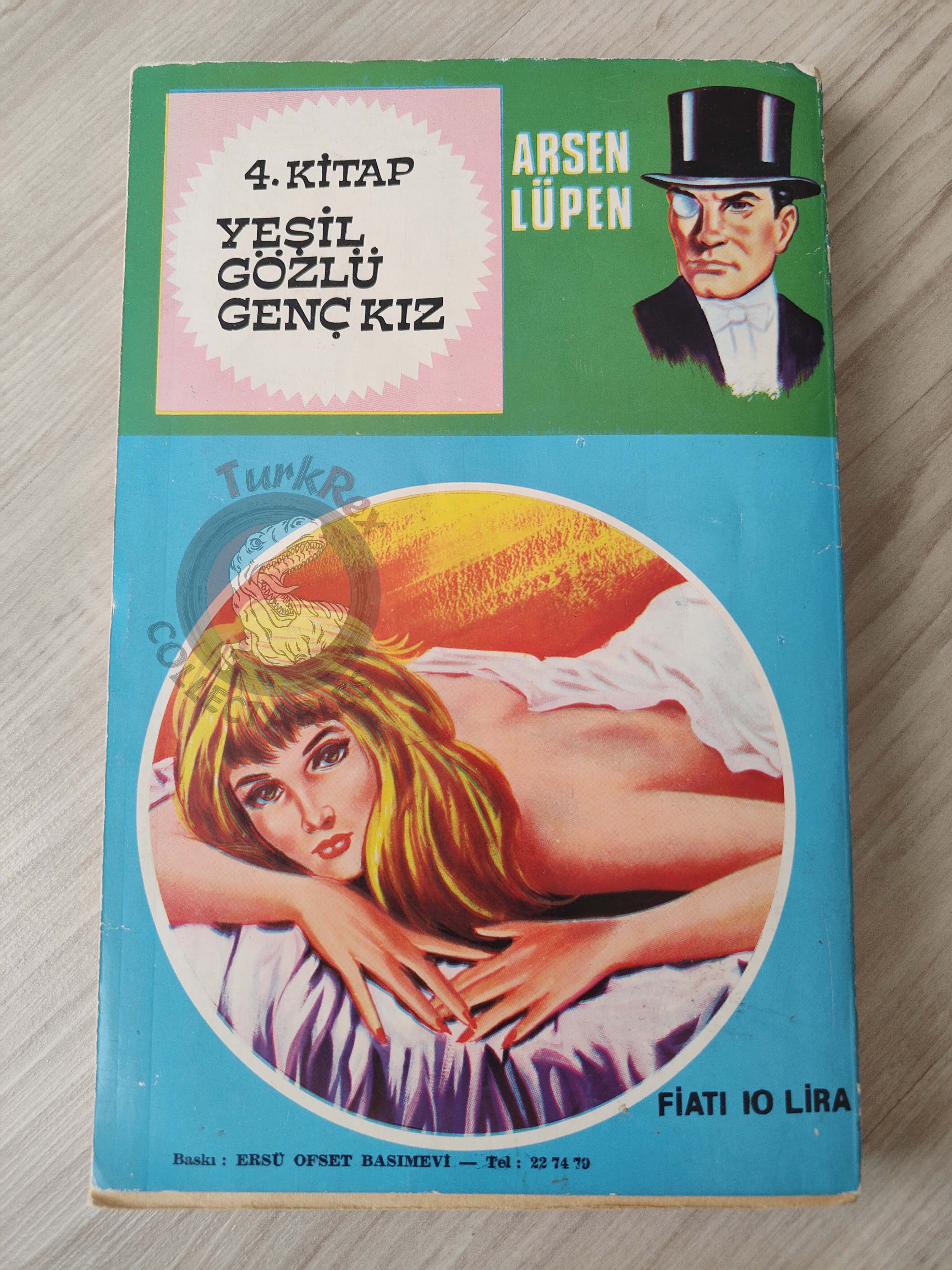 Arsène Lupin #3 La Femme aux deux sourires 1972 Turkish Book Turkey Maurice Leblanc