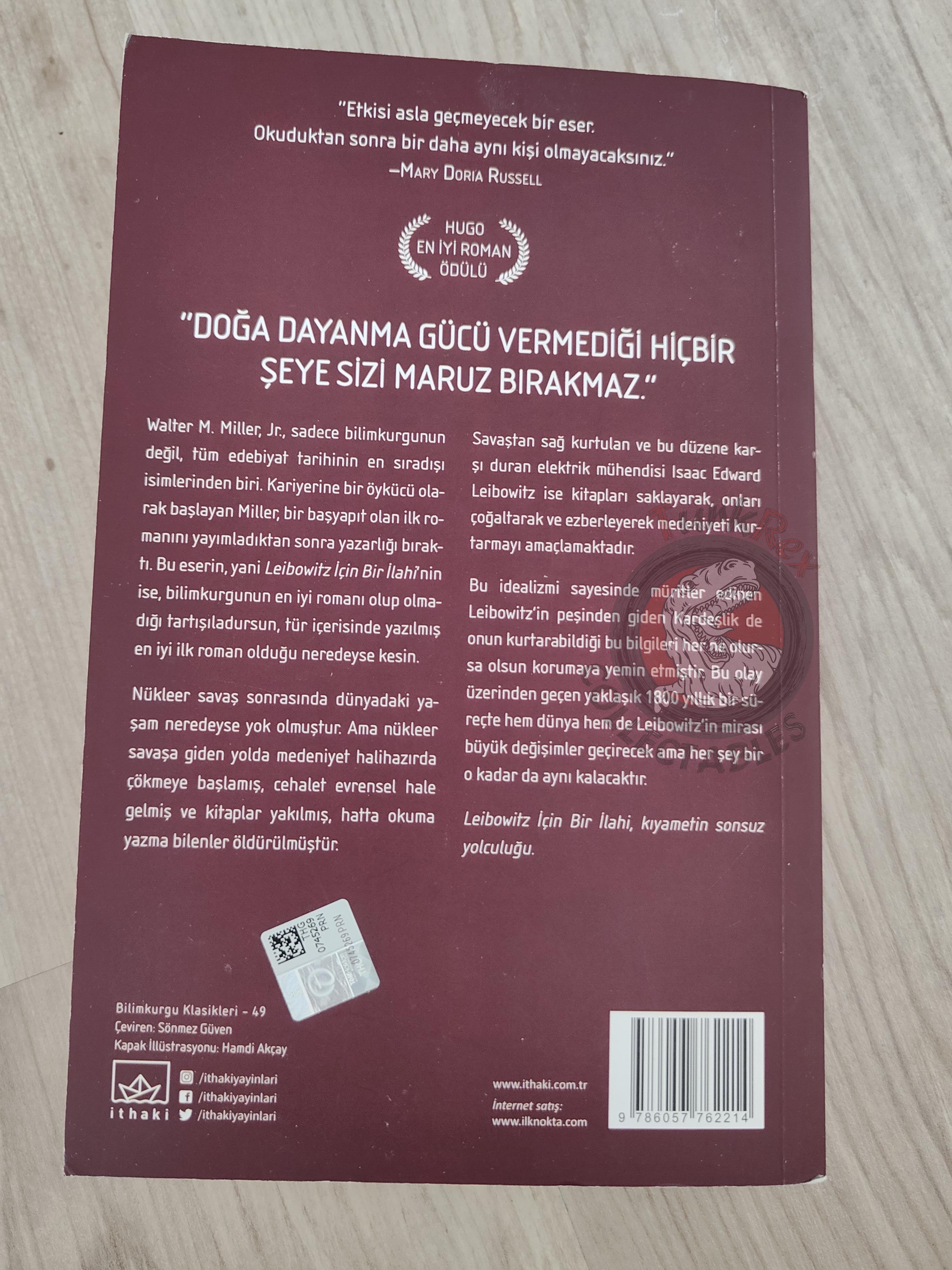 Walter M. Miller Jr.  – A Canticle for Leibowitz 2019 Turkish Book Turkey