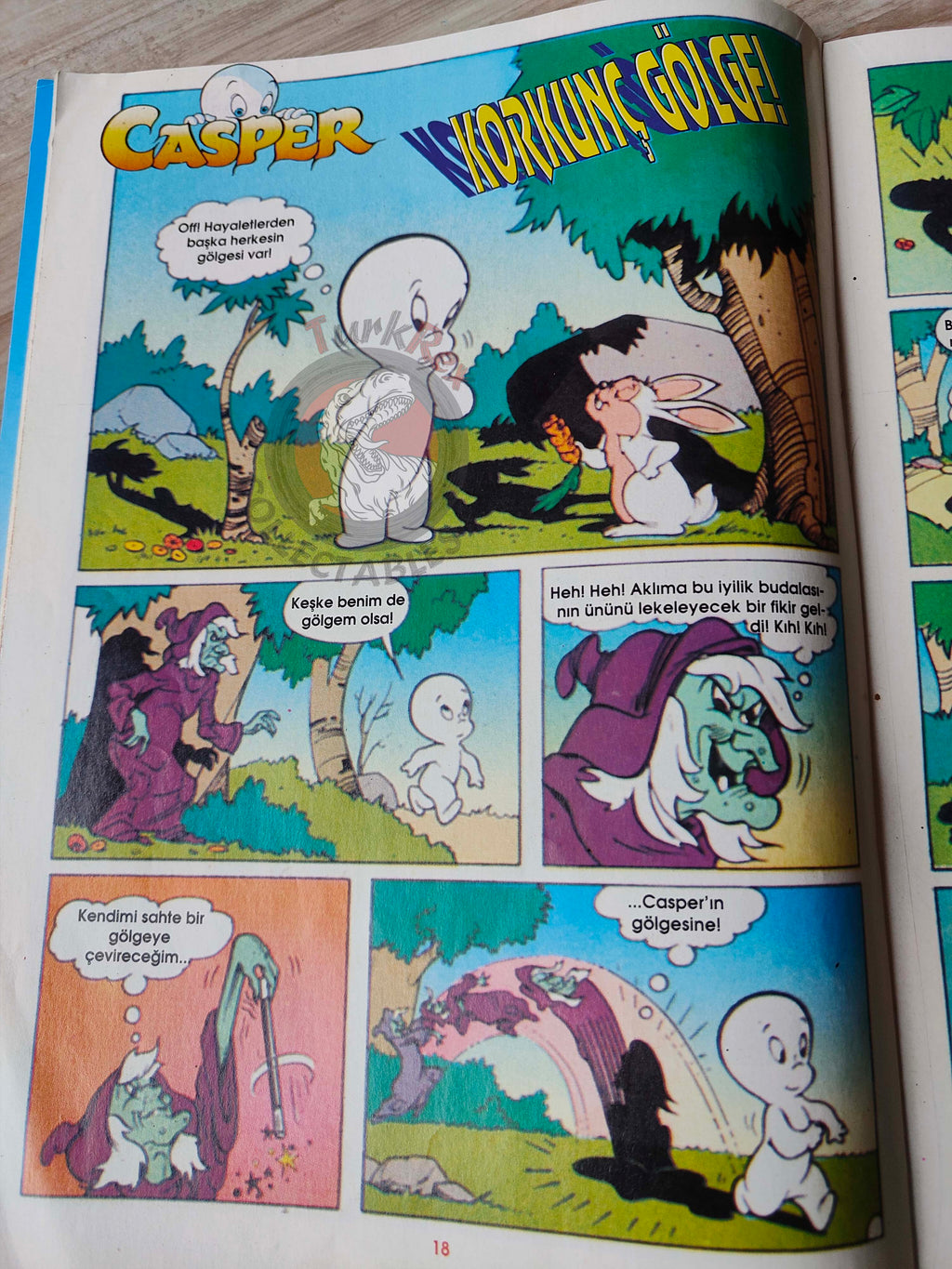 Casper the Friendly Ghost Magazine – Issue #18 1997 Turkish Comic Turkey