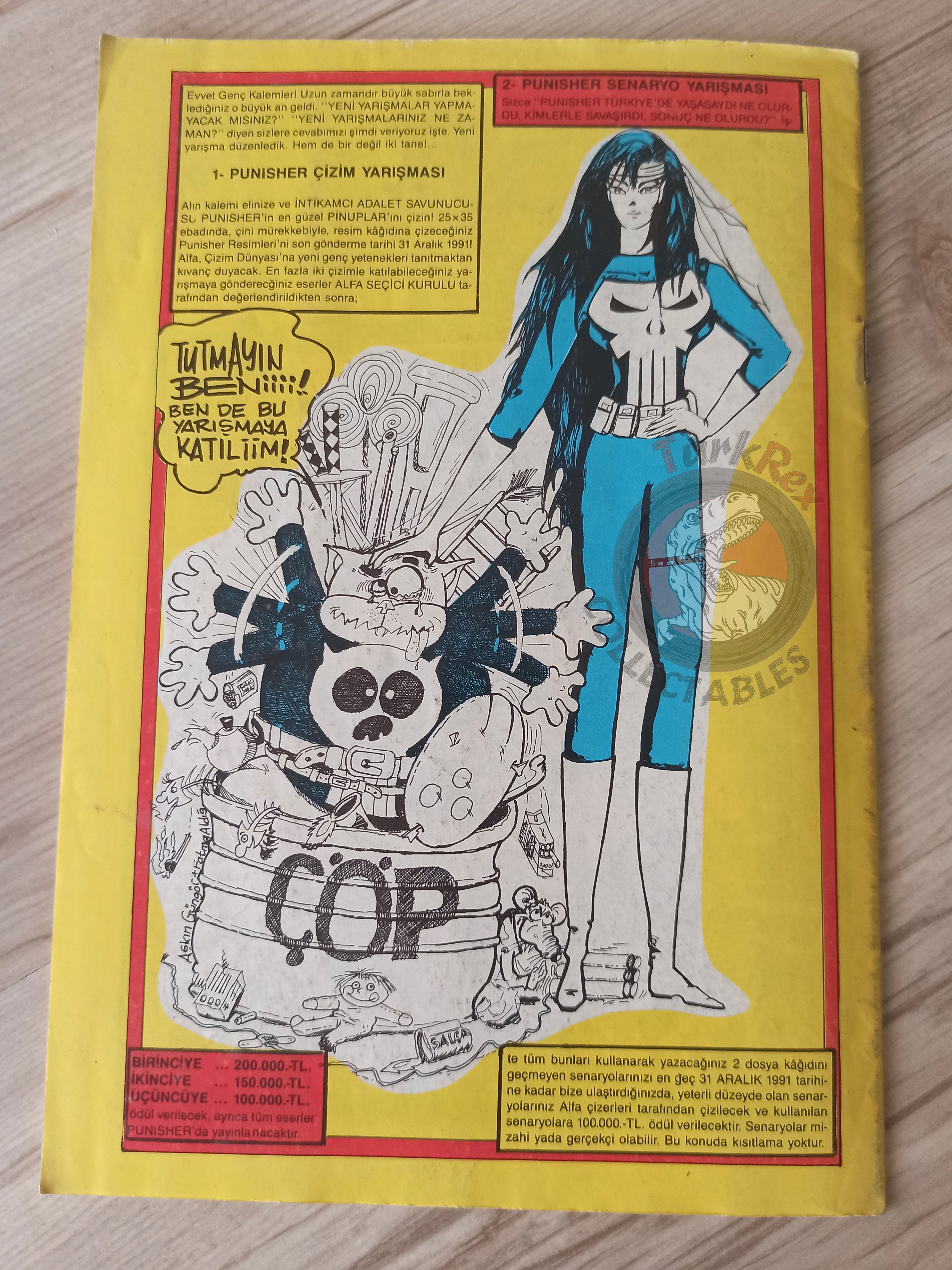 The Punisher #4 1991 Turkish Comic Turkey #26 “What If… Had Killed Daredevil?” Spider-Man