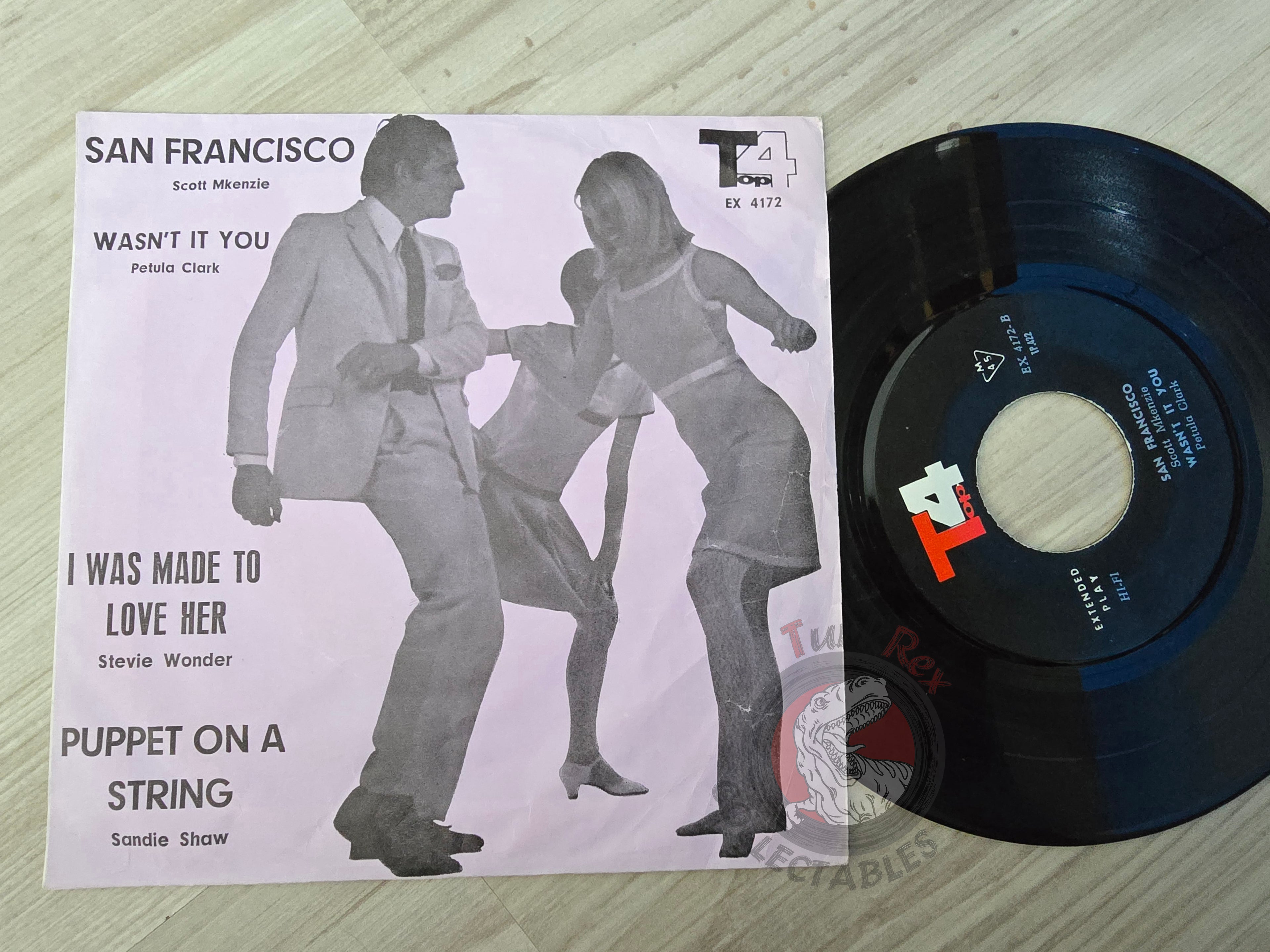 Petula Clark / Stevie Wonder / Sandie Shaw / Scott McKenzie 7" Iran Pressing Vinyl Iranian Edition