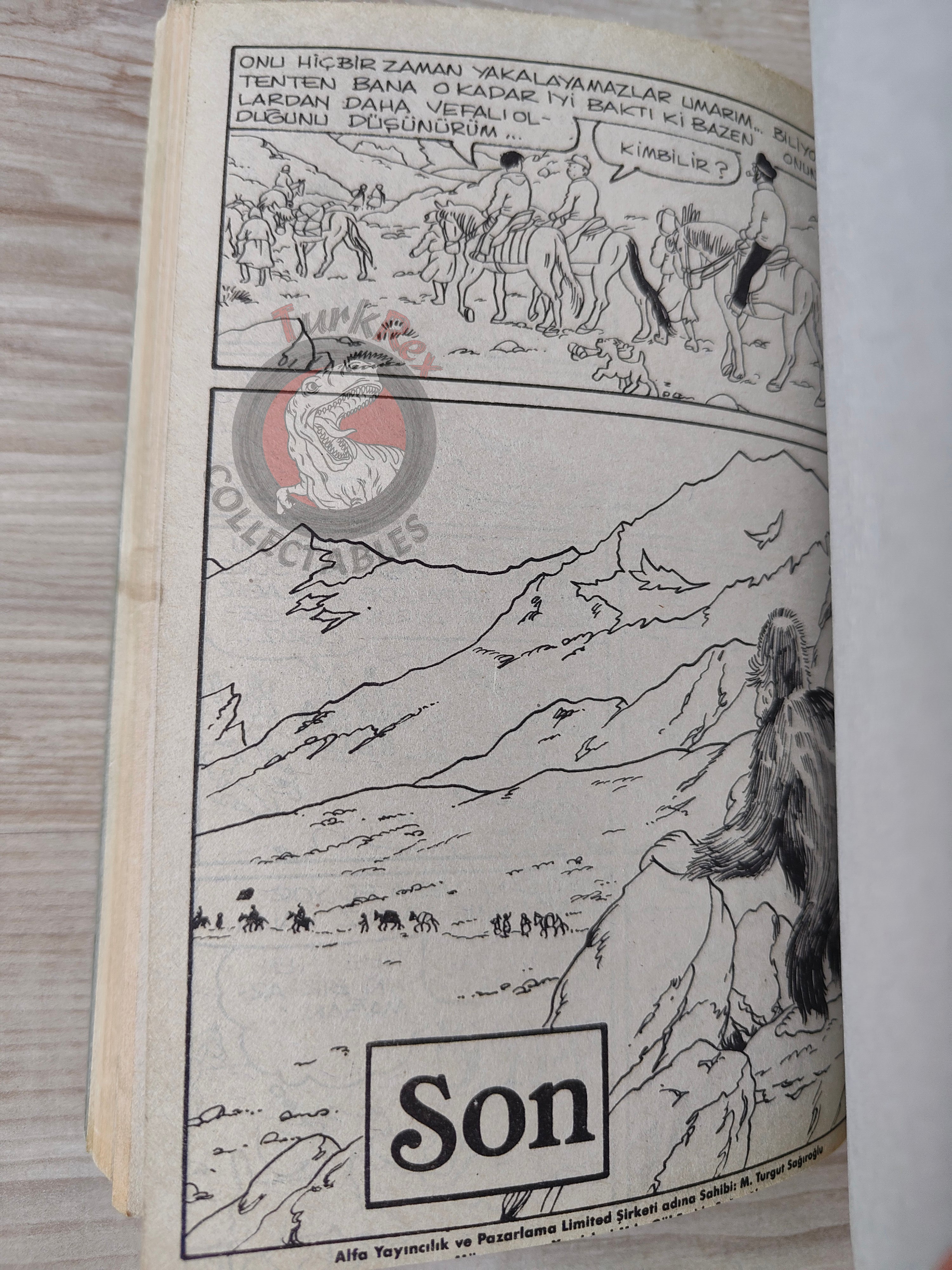 Tintin – Tintin In Tibet & The Castafiore Emerald late 1980s Turkish Edition Comic Turkey