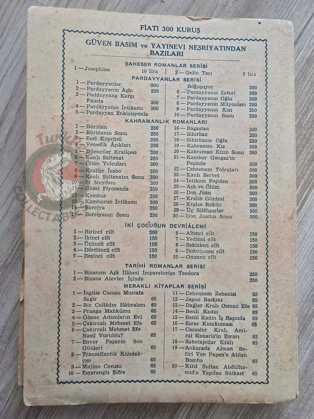 Alexandre Dumas – The Three Musketeers: Ten Years Later 1957 Turkish Book Turkey