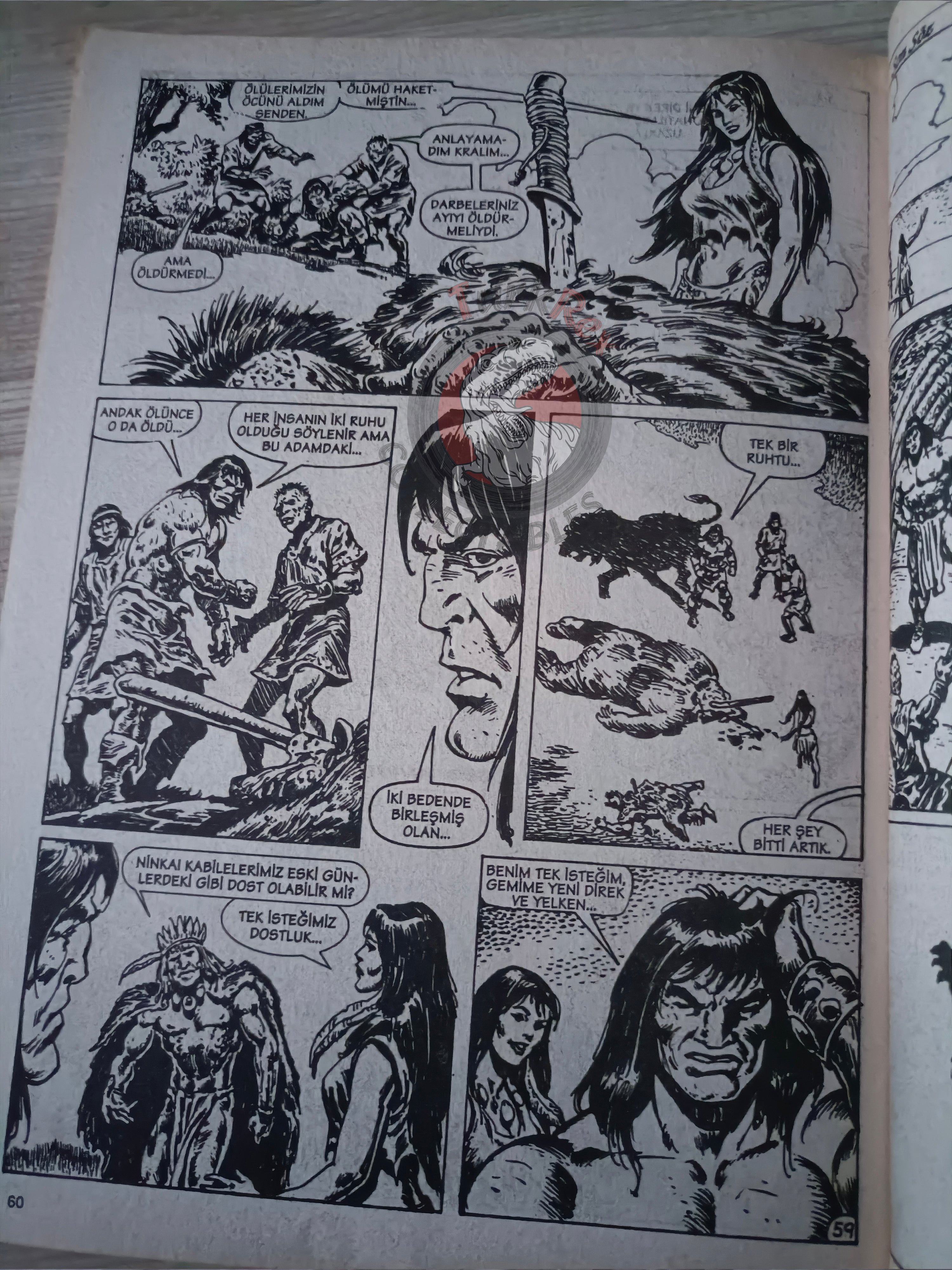 Kral Conan #14 The Savage Sword of #167 Turkish Comic Turkey #218