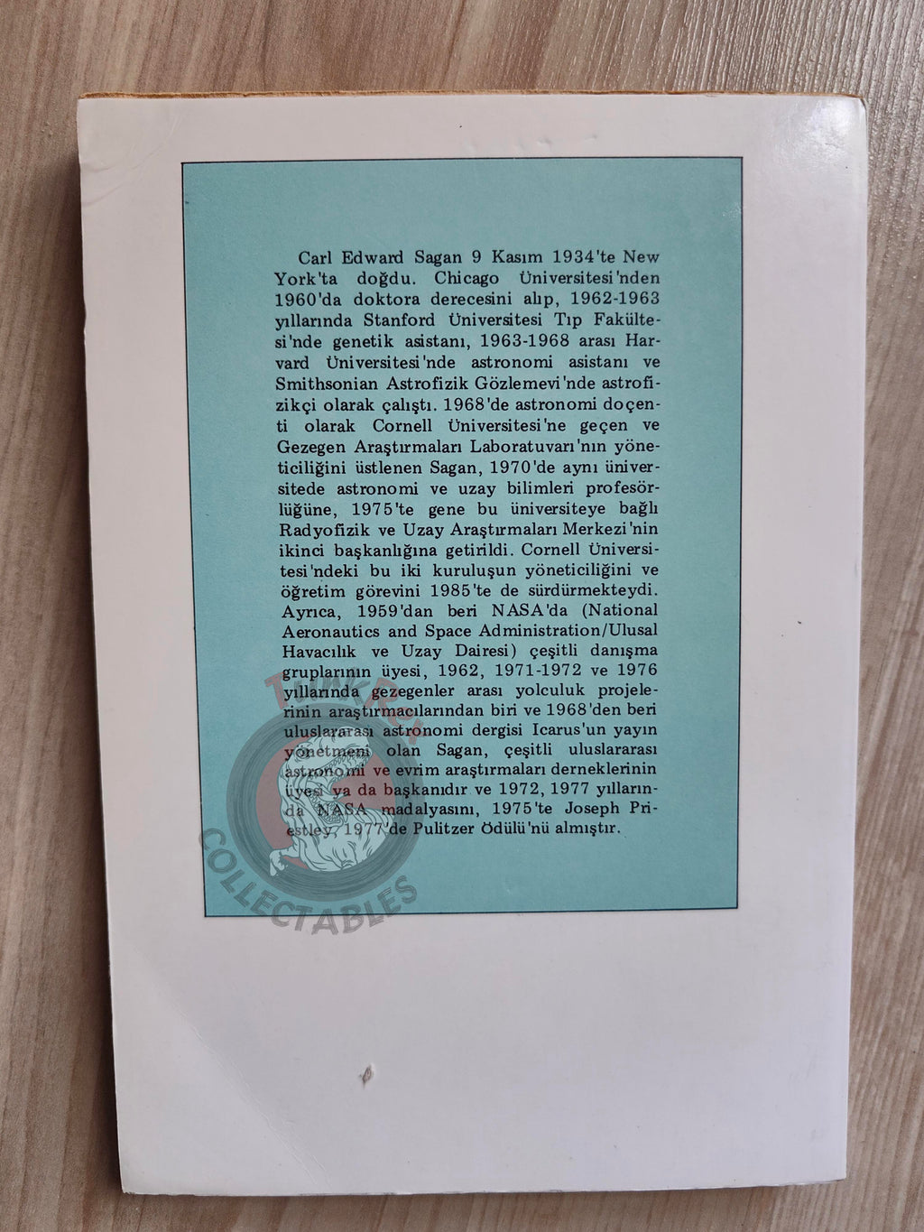 Carl Sagan – The Cosmic Connection 1986 1st Turkish Book Turkey