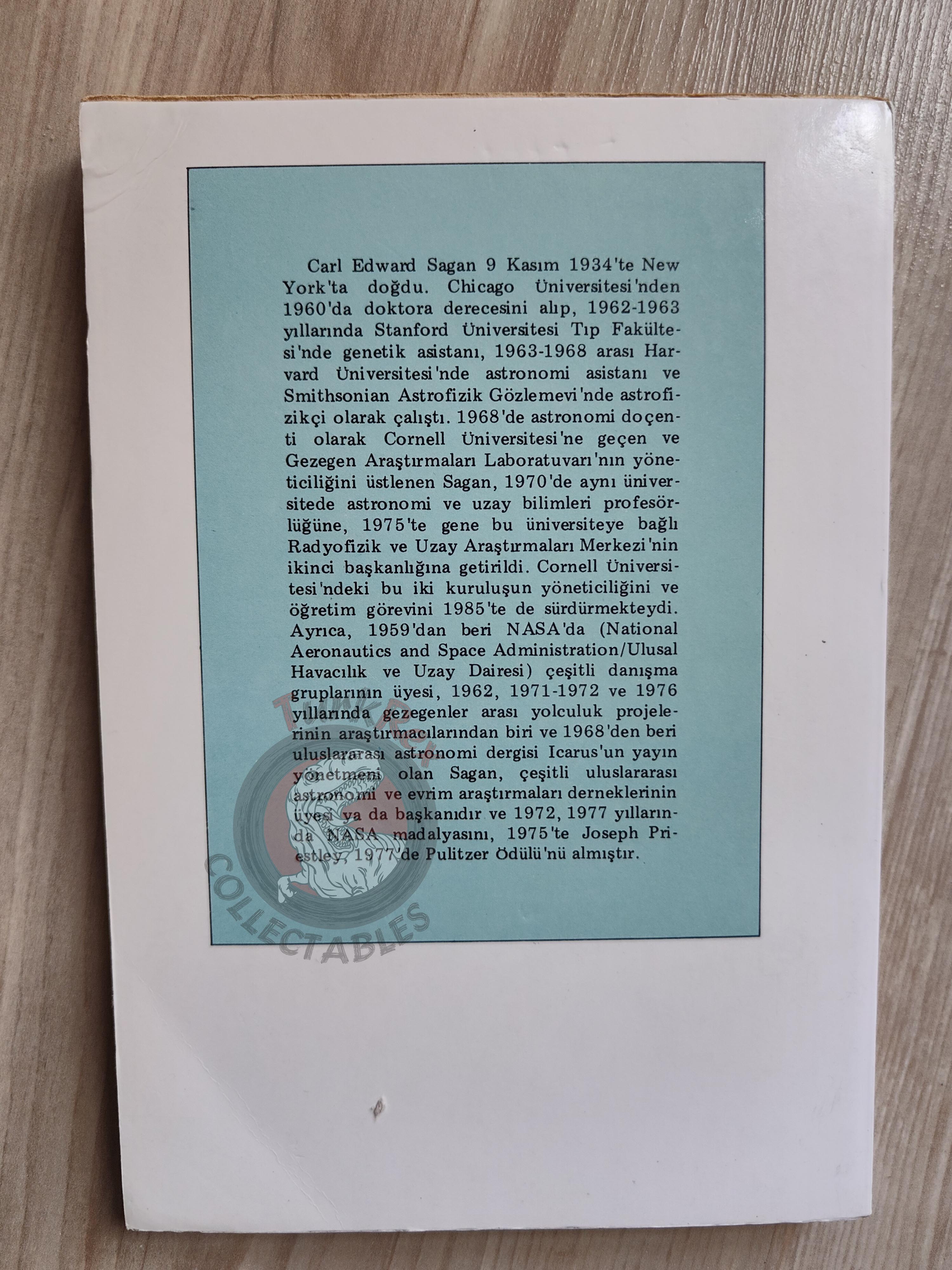 Carl Sagan – The Cosmic Connection 1986 1st Turkish Book Turkey