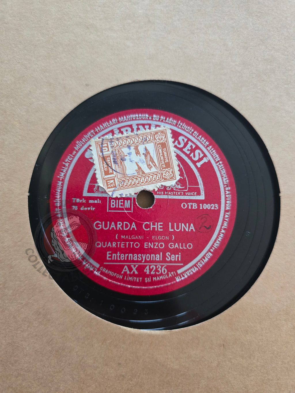 Quartetto Enzo Gallo & Rocco Granata – Marina Turkish Pressing Shellac Turkey Edition
