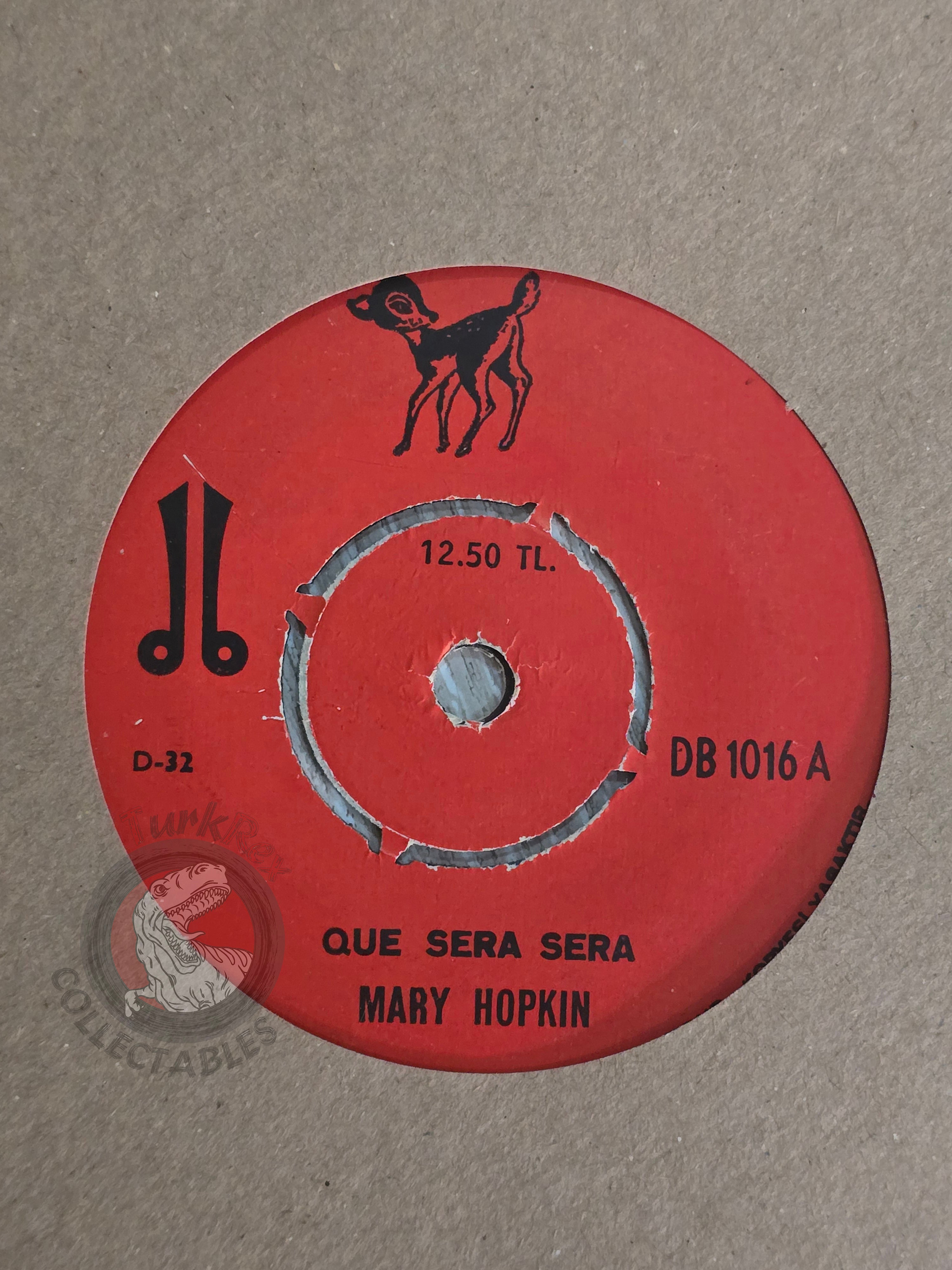 Mary Hopkin / Eric Burden And War – Que Sera Sera 7" Turkish Pressing Vinyl Turkey Edition