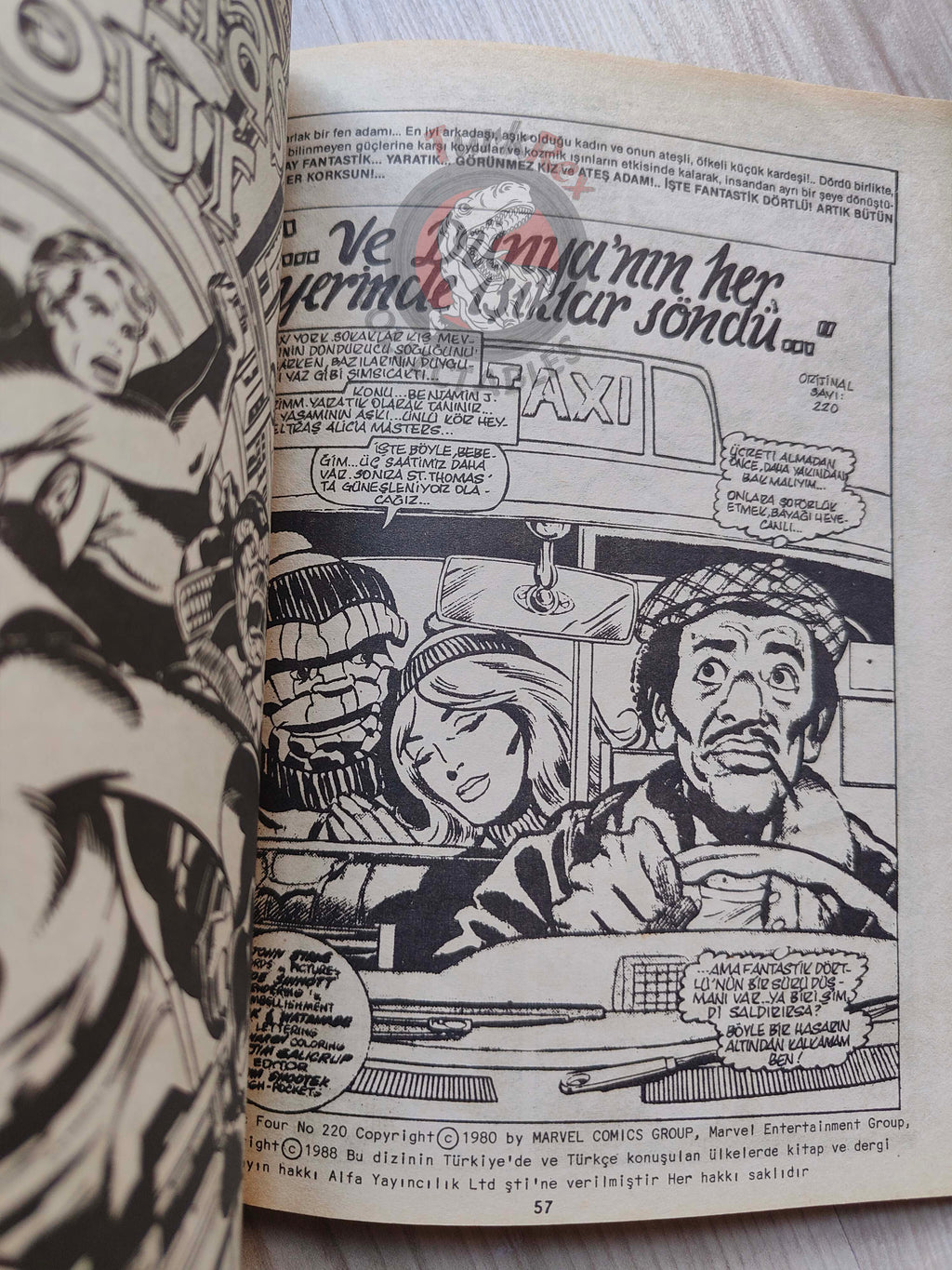 Fantastic Four #9 1988 Turkish Comic Turkey #217 #218 #219 #220 Spider-Man