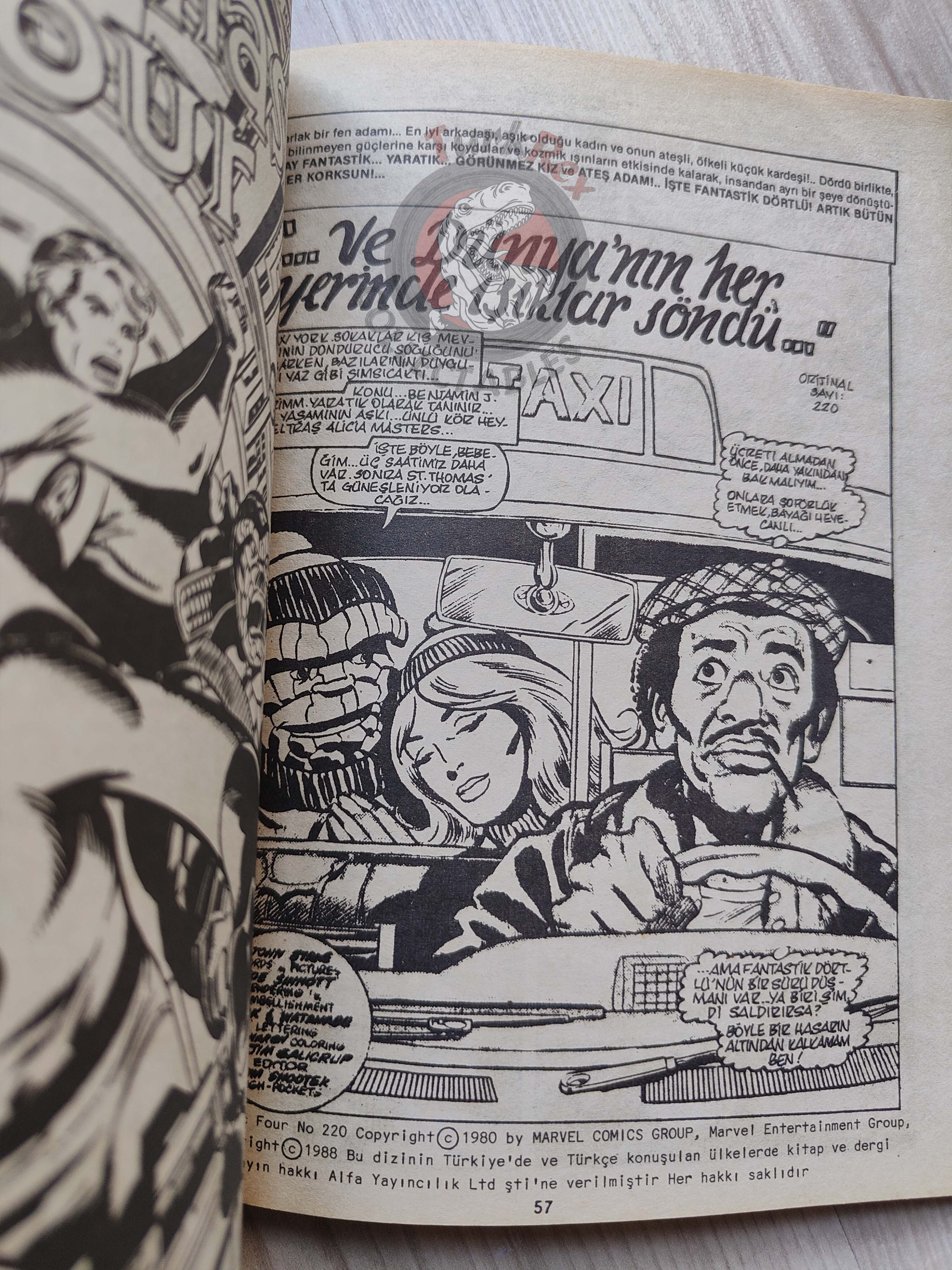 Fantastic Four #9 1988 Turkish Comic Turkey #217 #218 #219 #220 Spider-Man