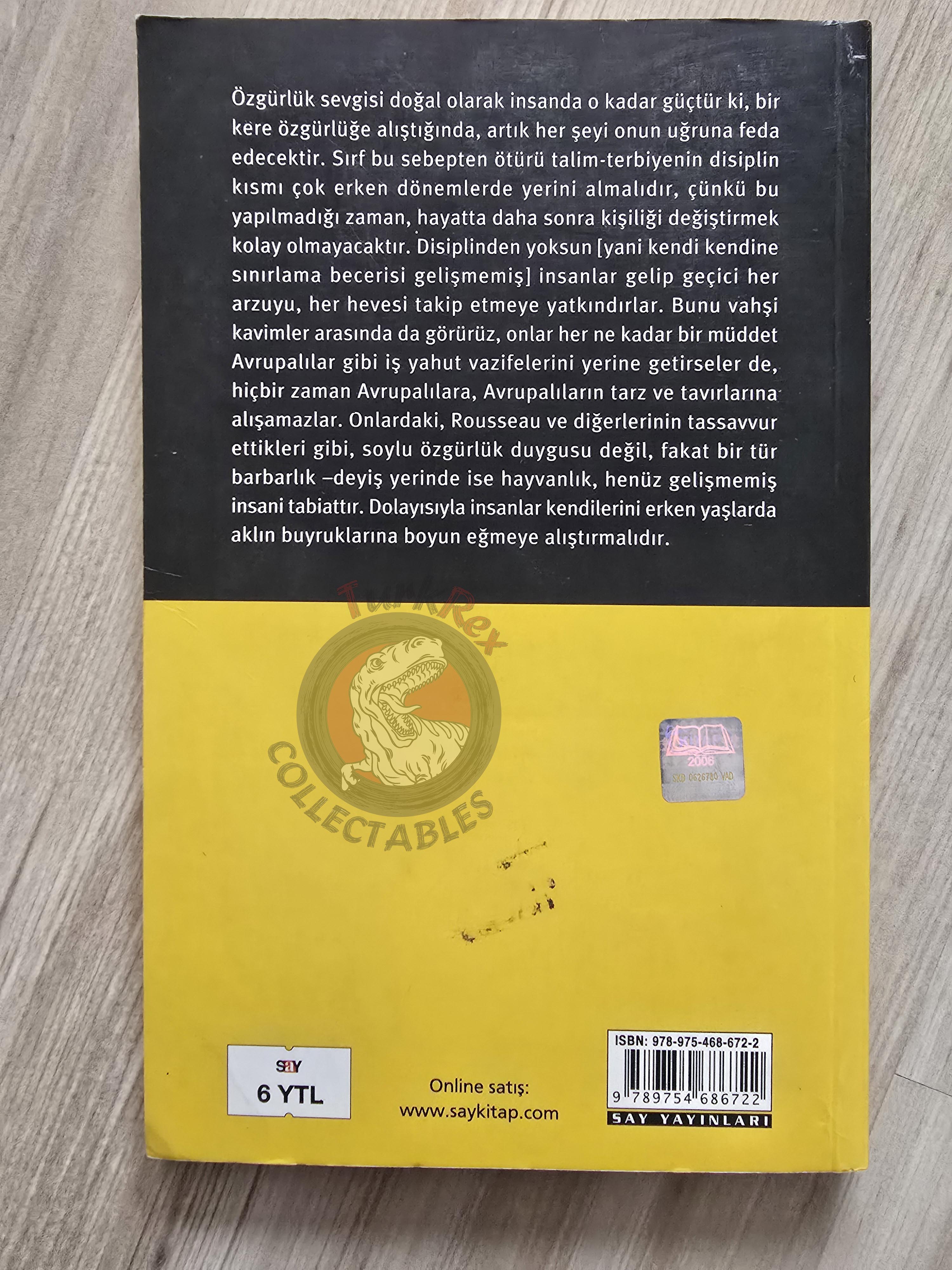 Immanuel Kant – On Education 2007 Turkish Book Turkey